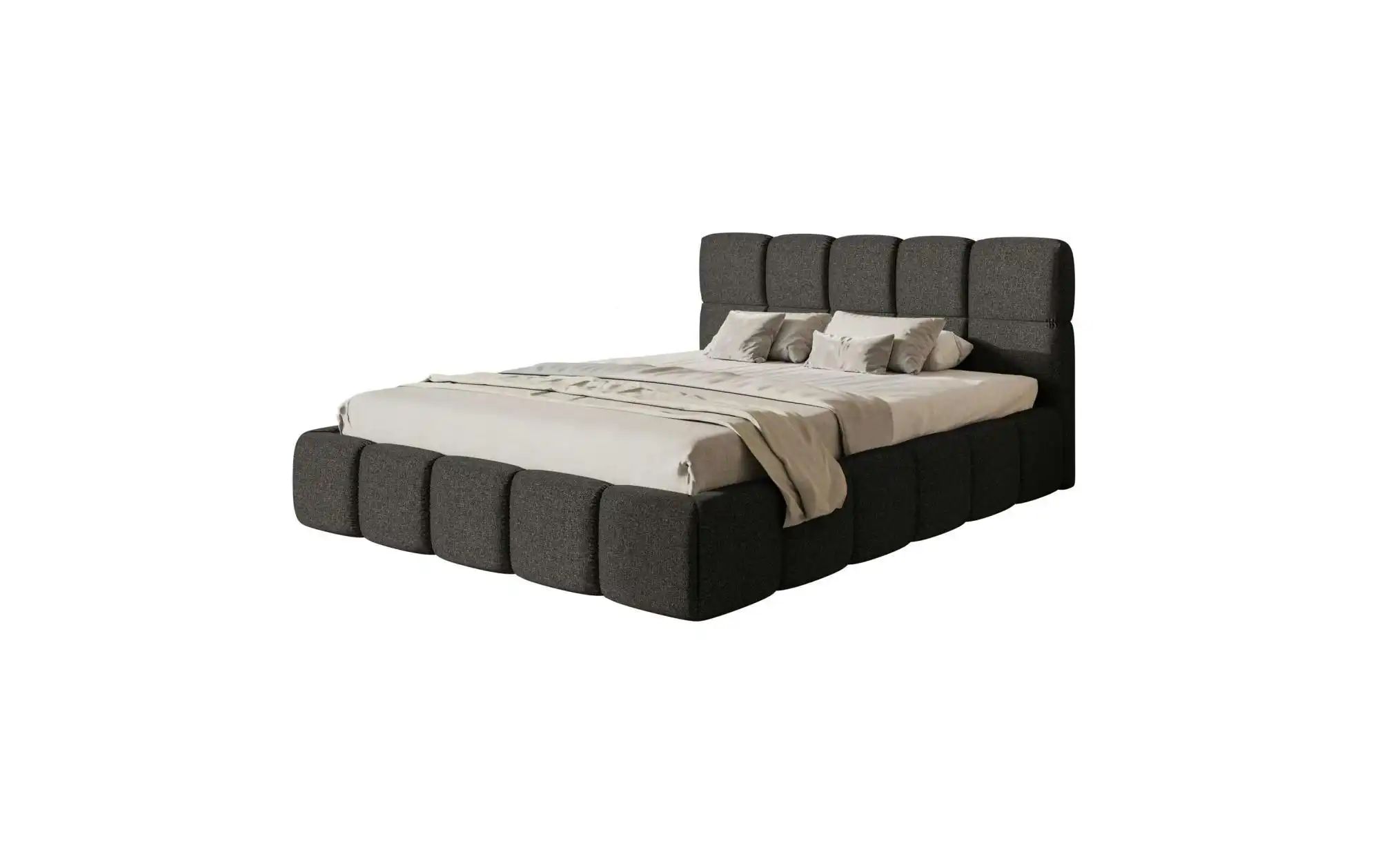 Selsey Polsterbett mit Bettkasten Cloudy  blau  Maße (cm): B: 160 H: 60 | 05903025068664