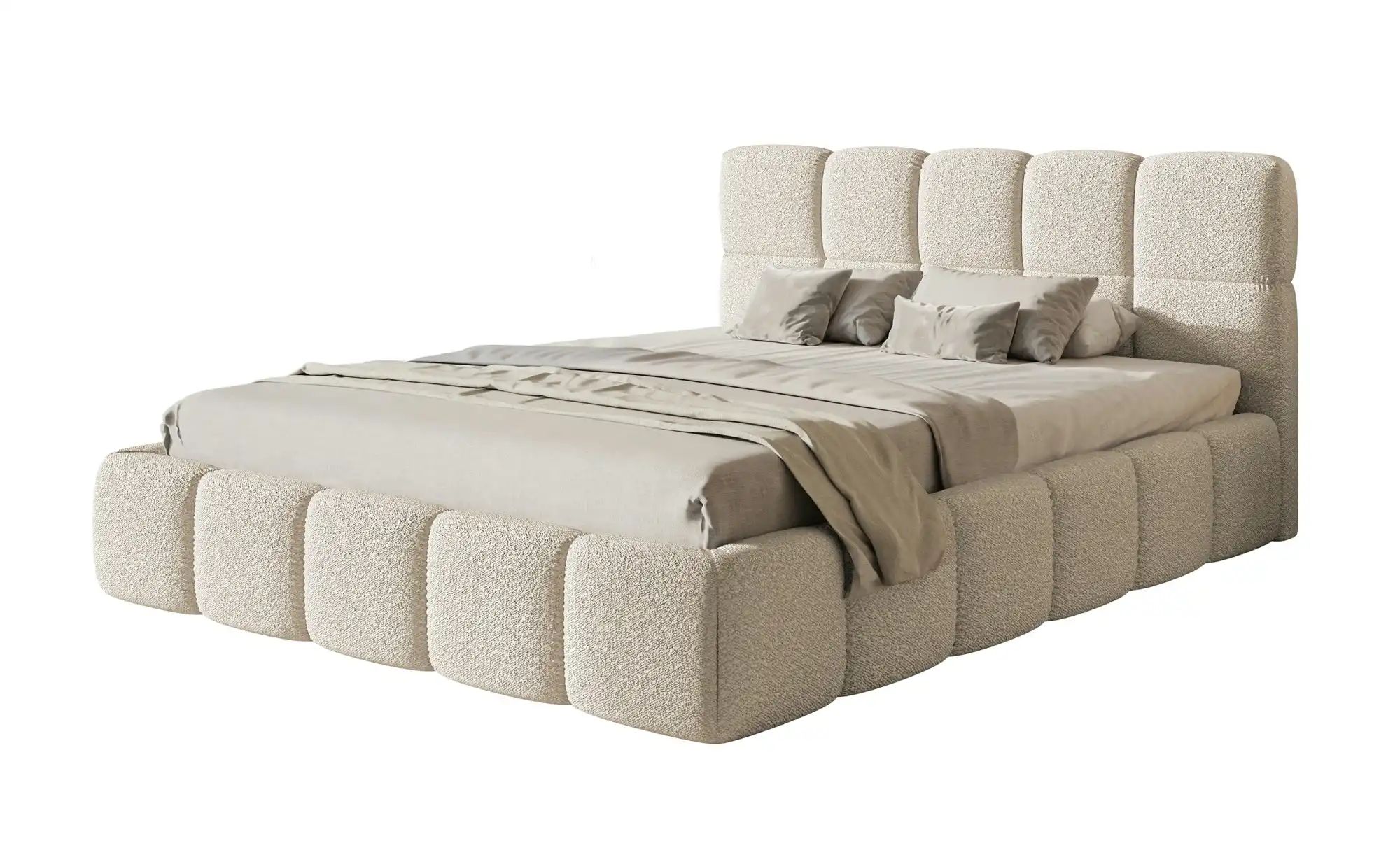 Selsey Polsterbett mit Lattenrost Cloudy ¦ beige ¦ Maße (cm): B: 220 H: 96 günstig online kaufen