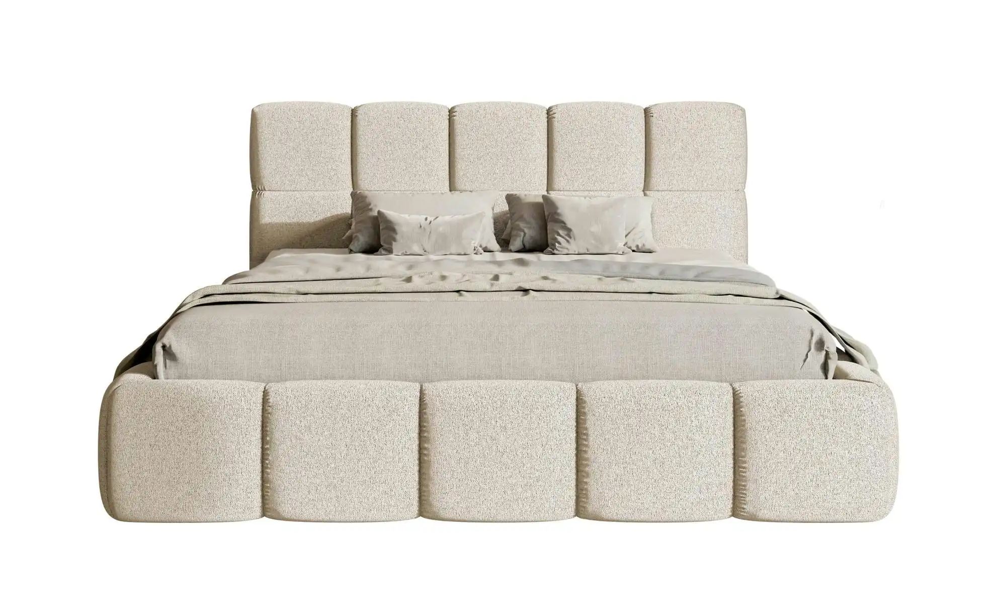 Selsey Polsterbett mit Bettkasten Cloudy ¦ beige ¦ Maße (cm): B: 220 H: 96 günstig online kaufen