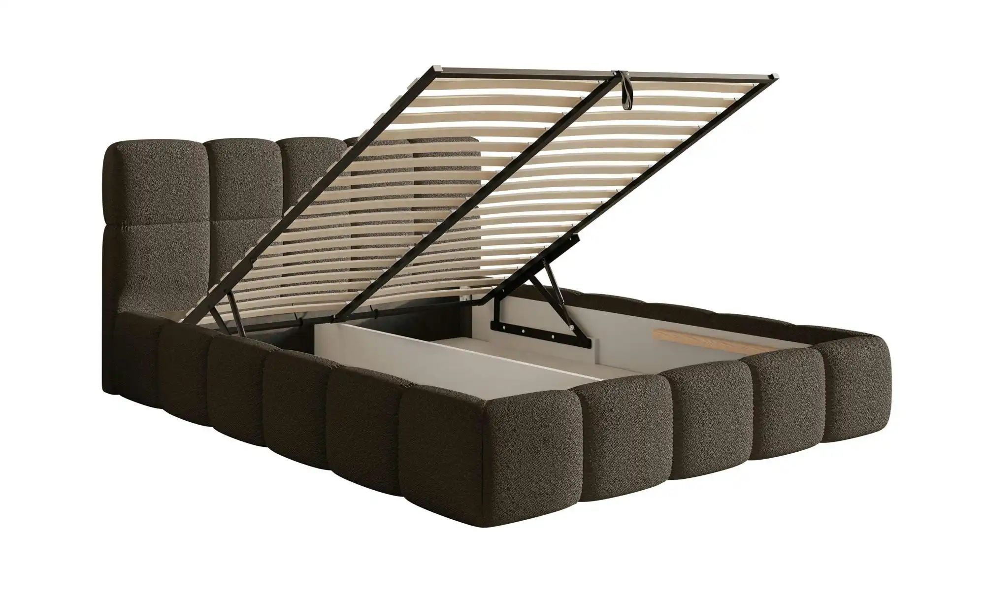 Selsey Polsterbett mit Bettkasten Cloudy ¦ braun ¦ Maße (cm): B: 200 H: 96 günstig online kaufen