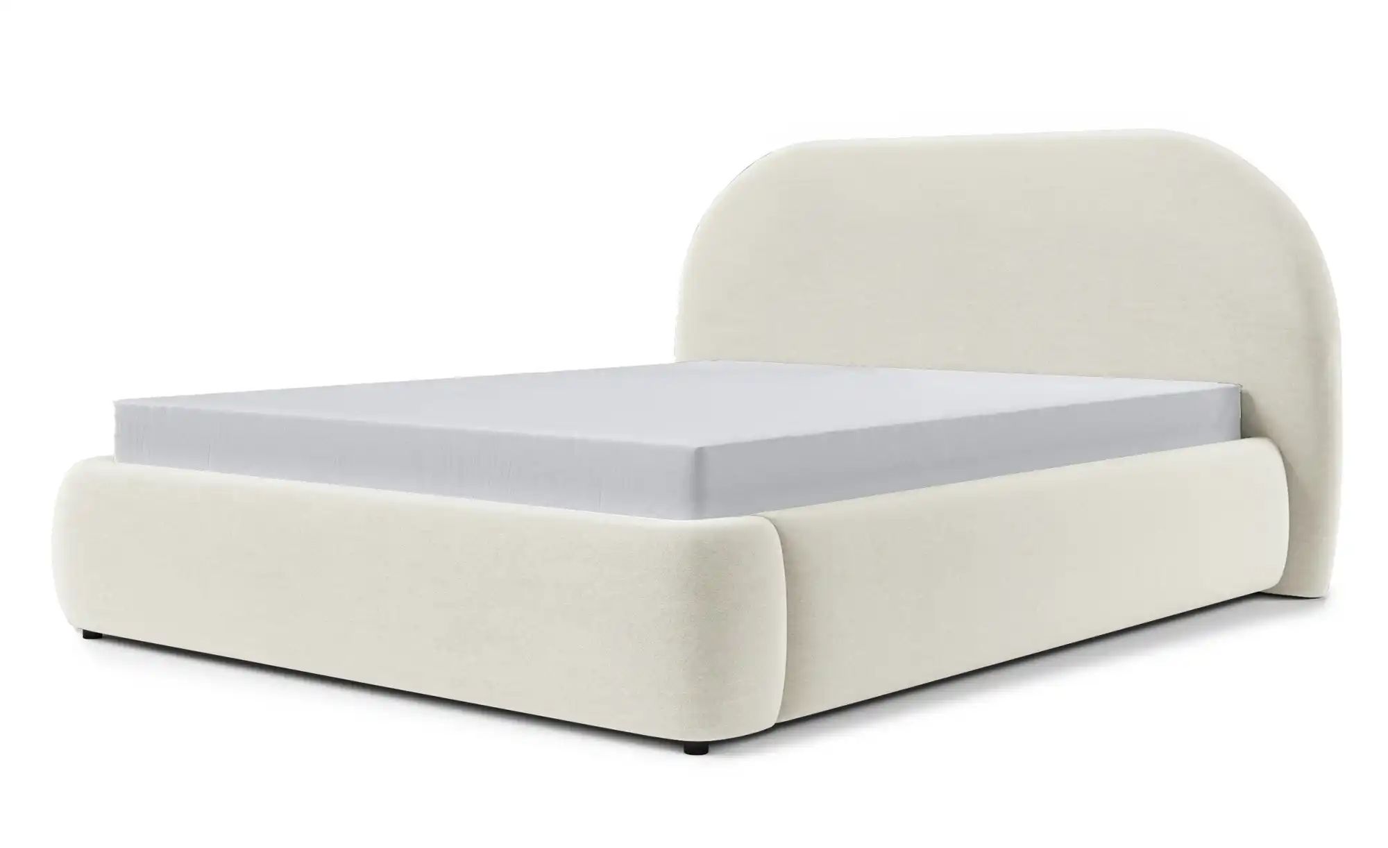 Polsterbett mit Bettkasten   ¦ creme ¦ Maße (cm): B: 218 H: 116 Betten > Po günstig online kaufen