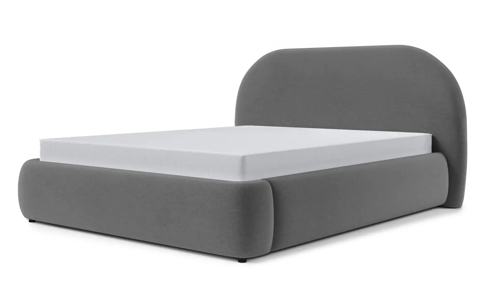 Polsterbett mit Bettkasten   ¦ grau ¦ Maße (cm): B: 218 H: 116 Betten > Pol günstig online kaufen