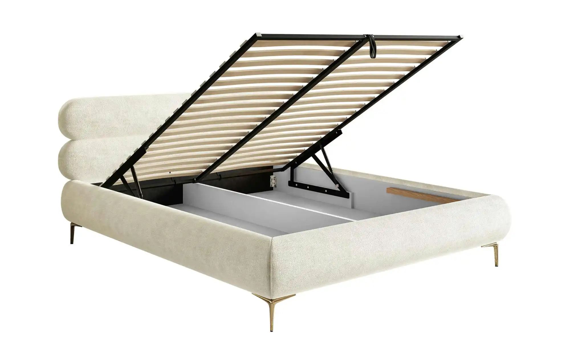 Selsey Polsterbett in Chenille Roule ¦ creme ¦ Maße (cm): B: 173 H: 96 Bett günstig online kaufen