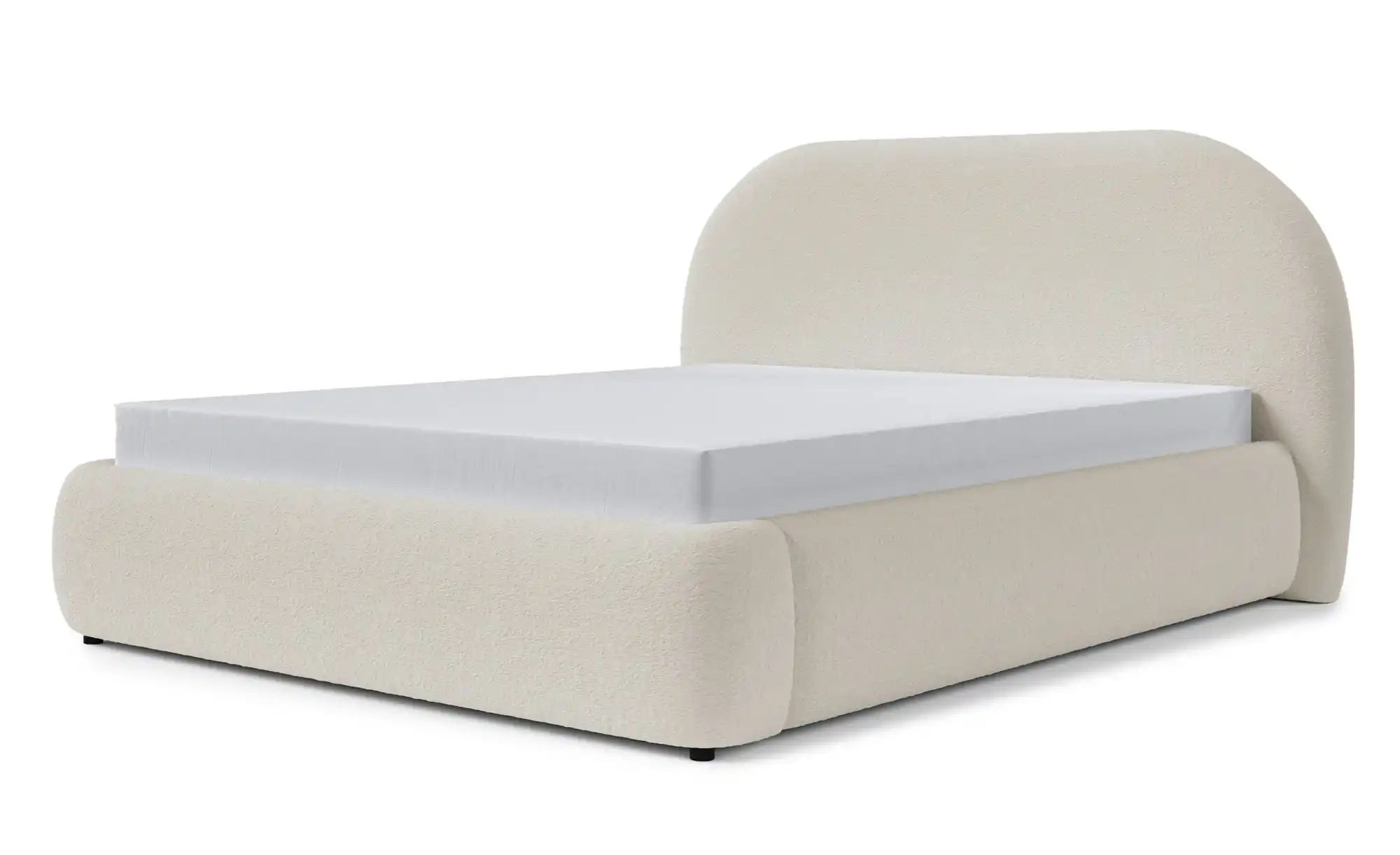 Polsterbett mit Bettkasten   ¦ beige ¦ Maße (cm): B: 218 H: 116 Betten > Po günstig online kaufen