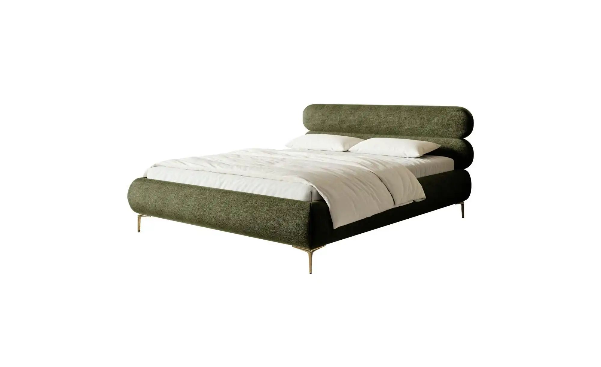 Selsey Polsterbett in Chenille Roule ¦ grün ¦ Maße (cm): B: 173 H: 96 Bette günstig online kaufen