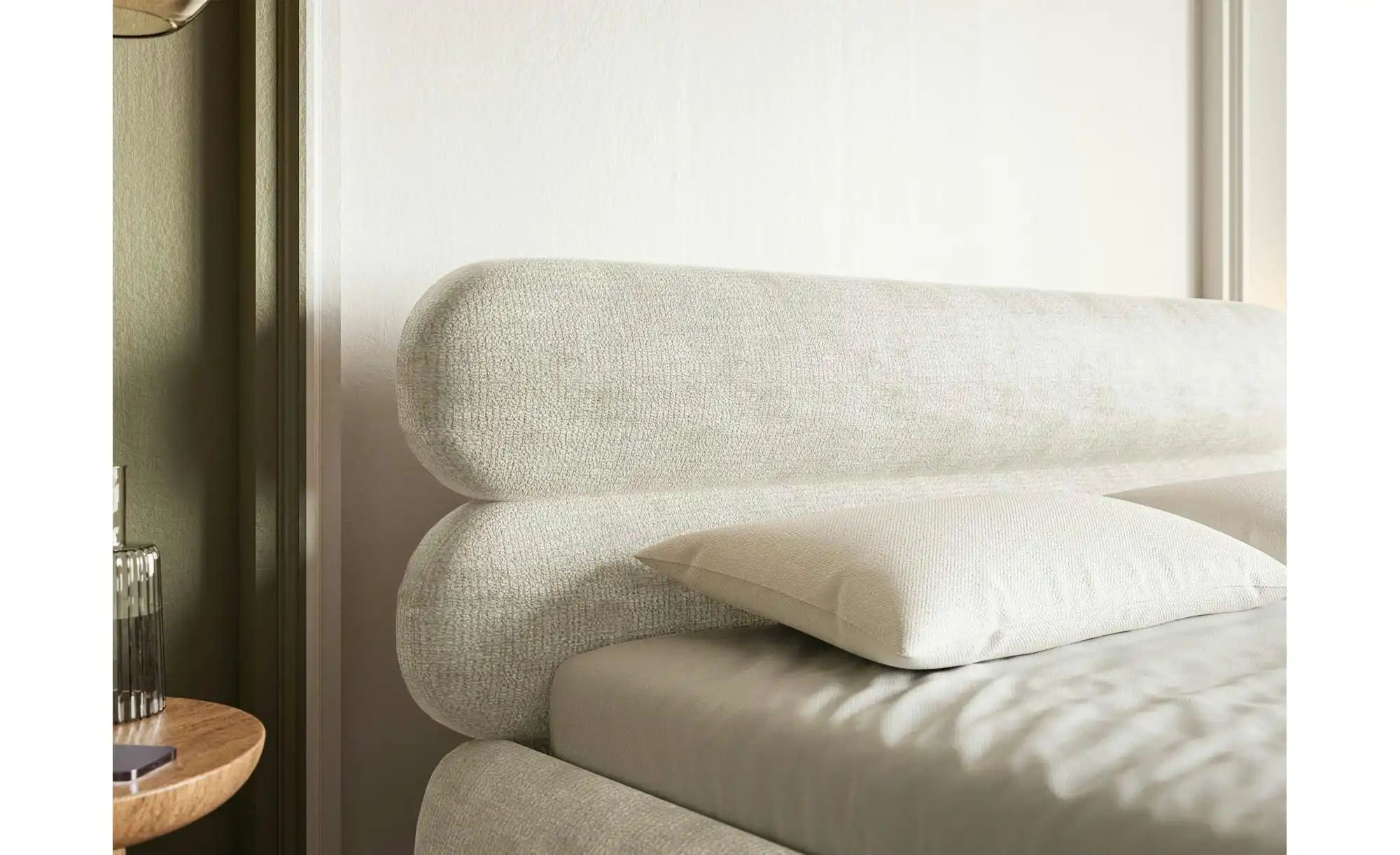 Selsey Polsterbett in Chenille Roule ¦ beige ¦ Maße (cm): B: 193 H: 96 Bett günstig online kaufen