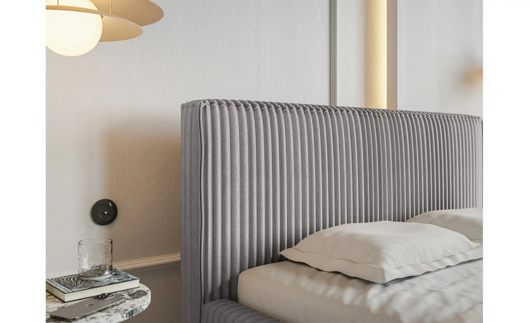 Selsey Polsterbett mit Bettkasten Tilio ¦ grau ¦ Maße (cm): B: 180 H: 96,5 günstig online kaufen