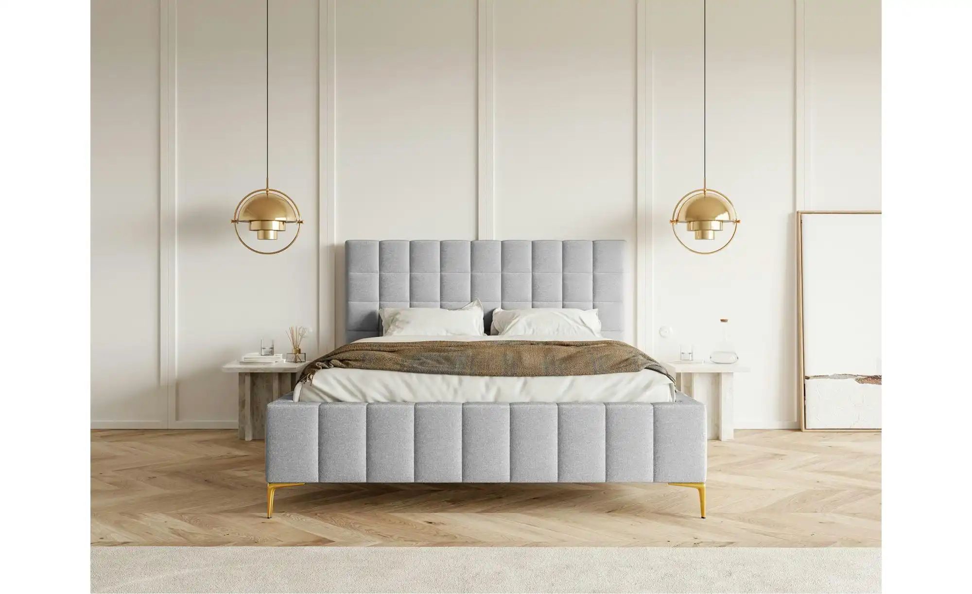 Thumbnail - Selsey Polsterbett mit Bettkasten Szejlo ¦ grau ¦ Maße (cm): B: 160 H: 126 Betten > Polsterbetten - Höffner