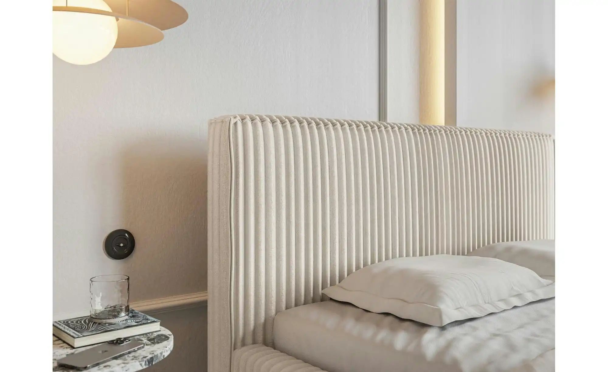 Selsey Polsterbett mit Bettkasten Tilio ¦ creme ¦ Maße (cm): B: 160 H: 96,5 günstig online kaufen