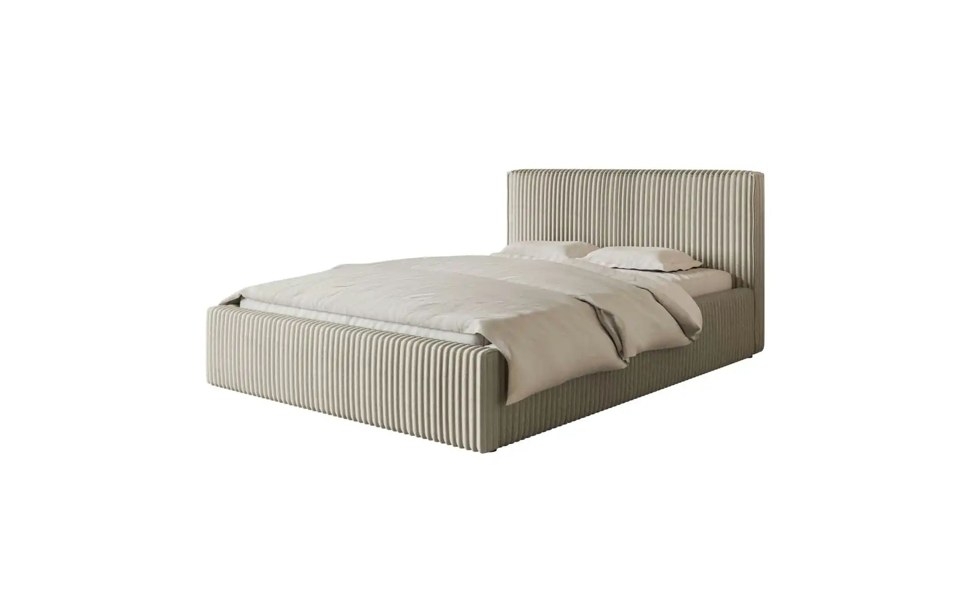 Polsterbett mit Bettkasten   ¦ beige ¦ Maße (cm): B: 200 H: 96,5 Betten > P günstig online kaufen