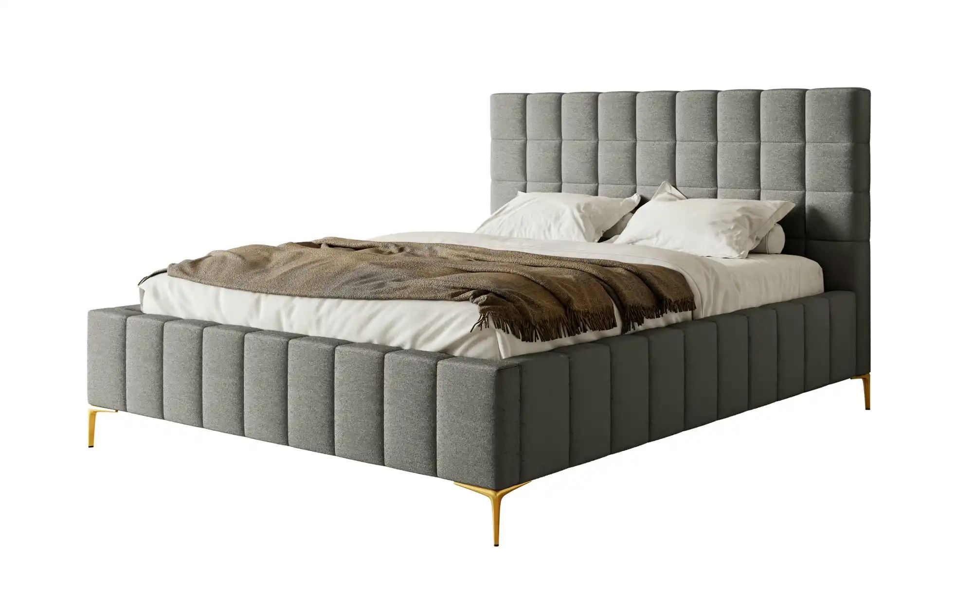 Selsey Polsterbett mit Bettkasten Szejlo ¦ grau ¦ Maße (cm): B: 200 H: 126 günstig online kaufen