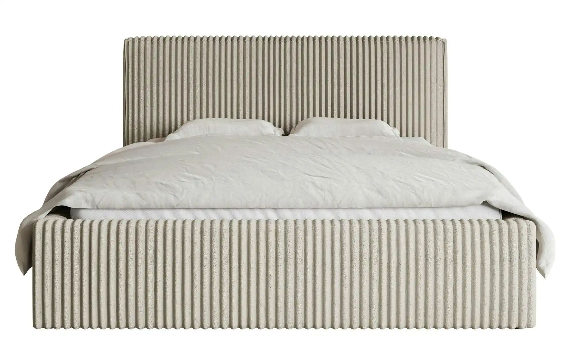 Polsterbett mit Bettkasten   ¦ beige ¦ Maße (cm): B: 180 H: 96,5 Betten > P günstig online kaufen