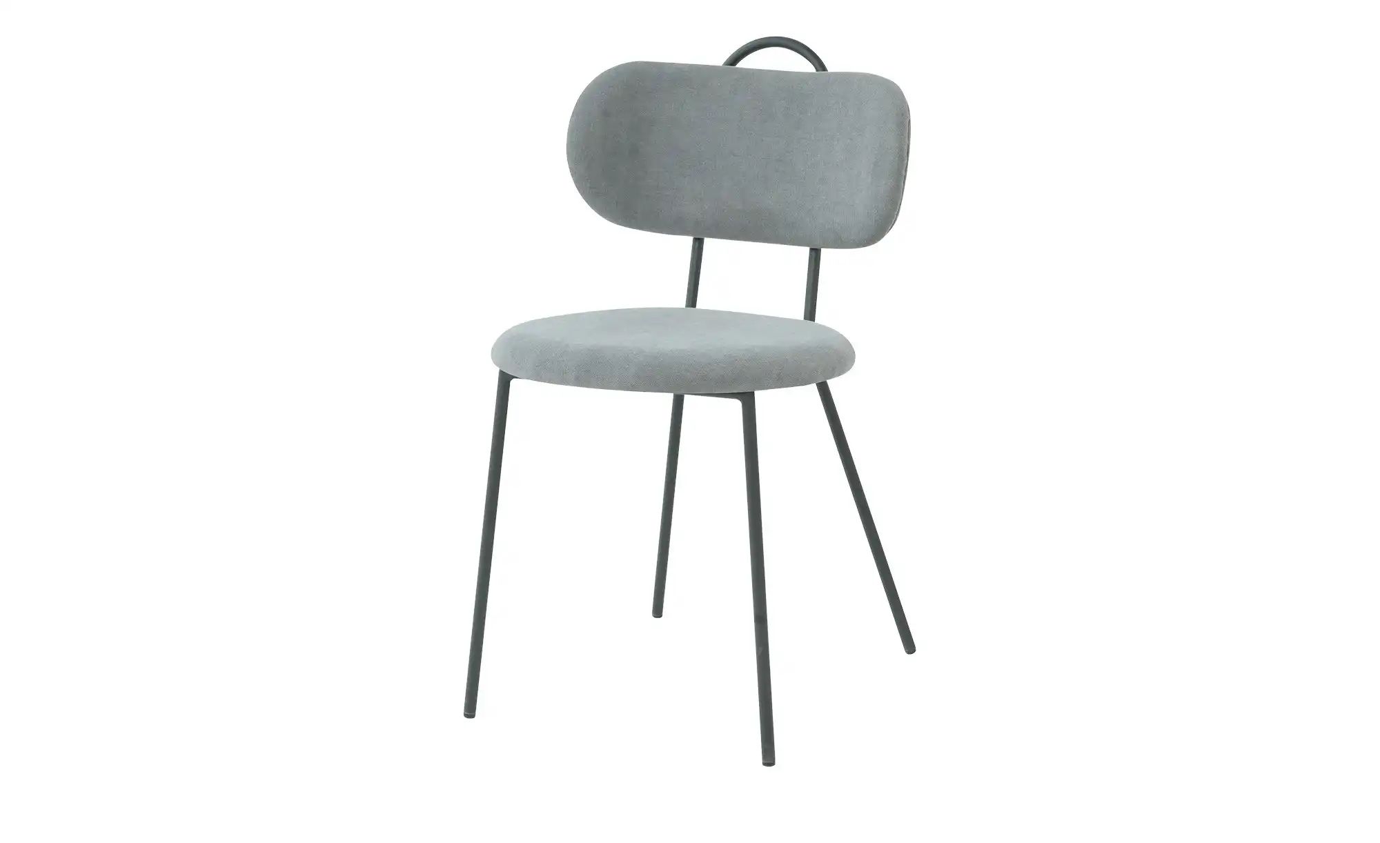Polsterstuhl mit Griff Ludwig ¦ blau ¦ Maße (cm): B: 43,5 H: 80 T: 52.0 Stü günstig online kaufen