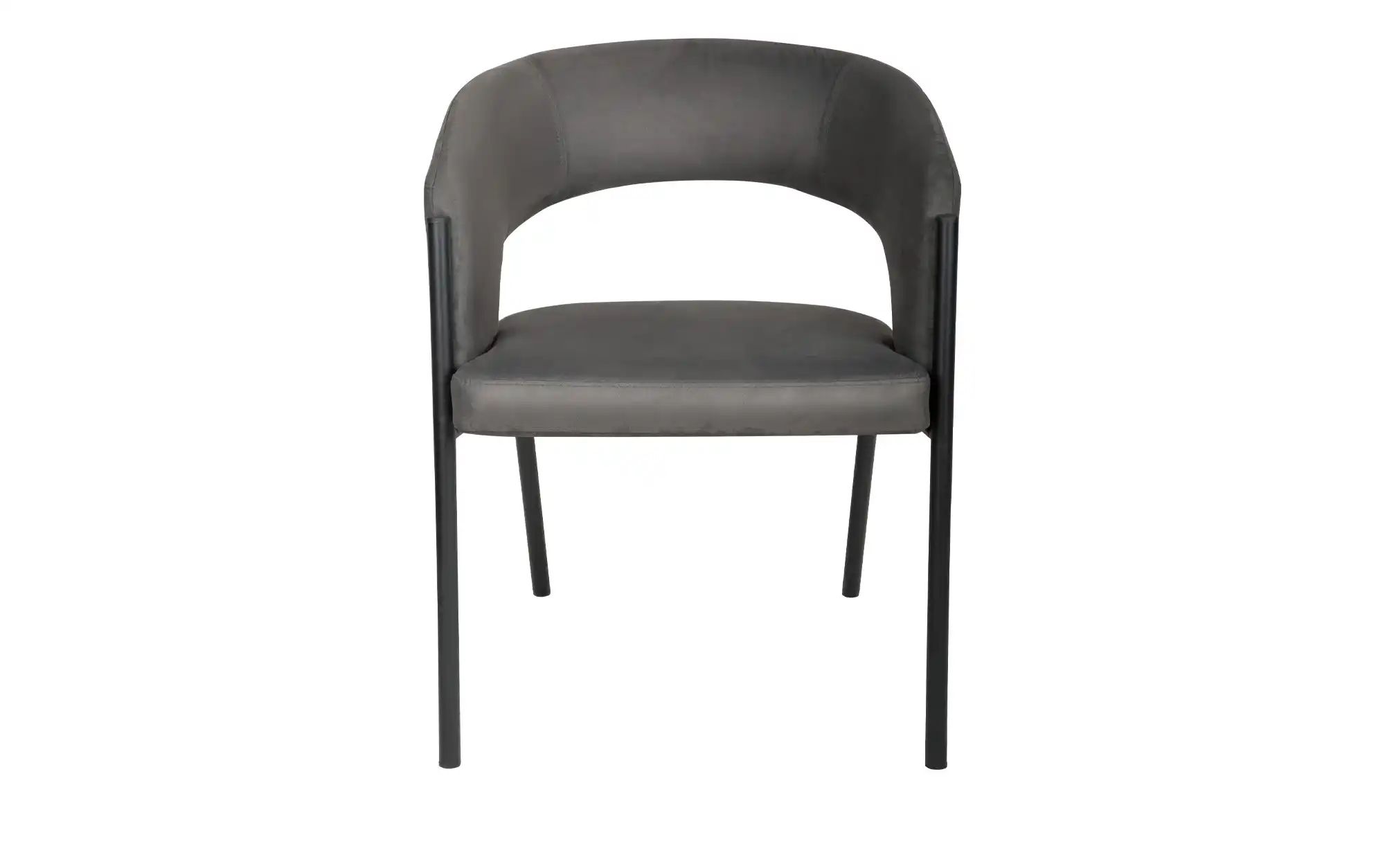 uno Armlehnstuhl  Saran ¦ grau ¦ Maße (cm): B: 60,5 H: 75,8 T: 61.5 Stühle günstig online kaufen