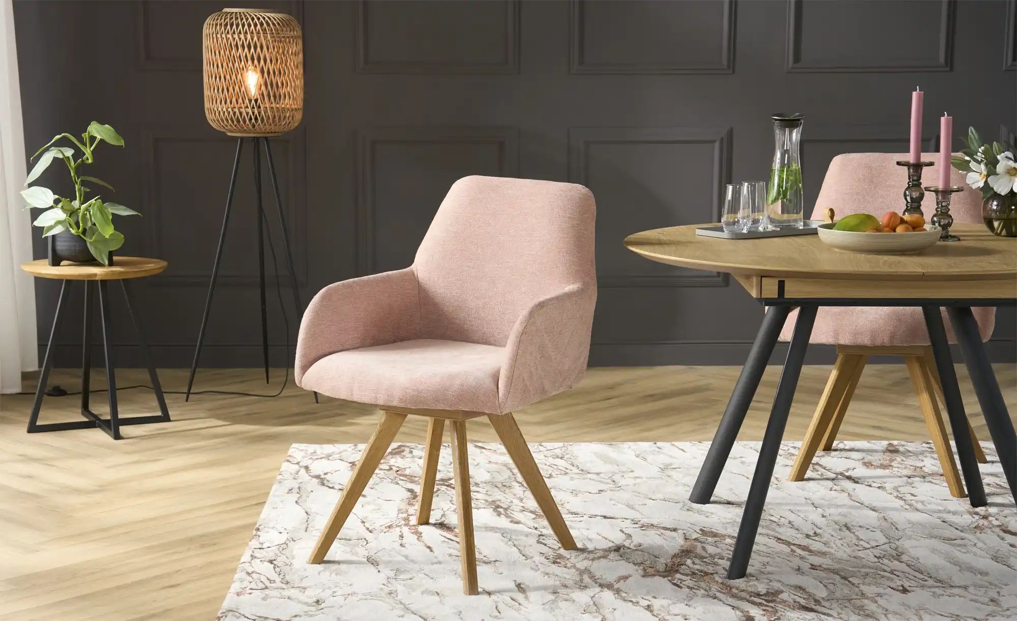 Woodford Esszimmerstuhl  Delhi ¦ rosa/pink ¦ Maße (cm): B: 61 H: 88 T: 66.5 günstig online kaufen