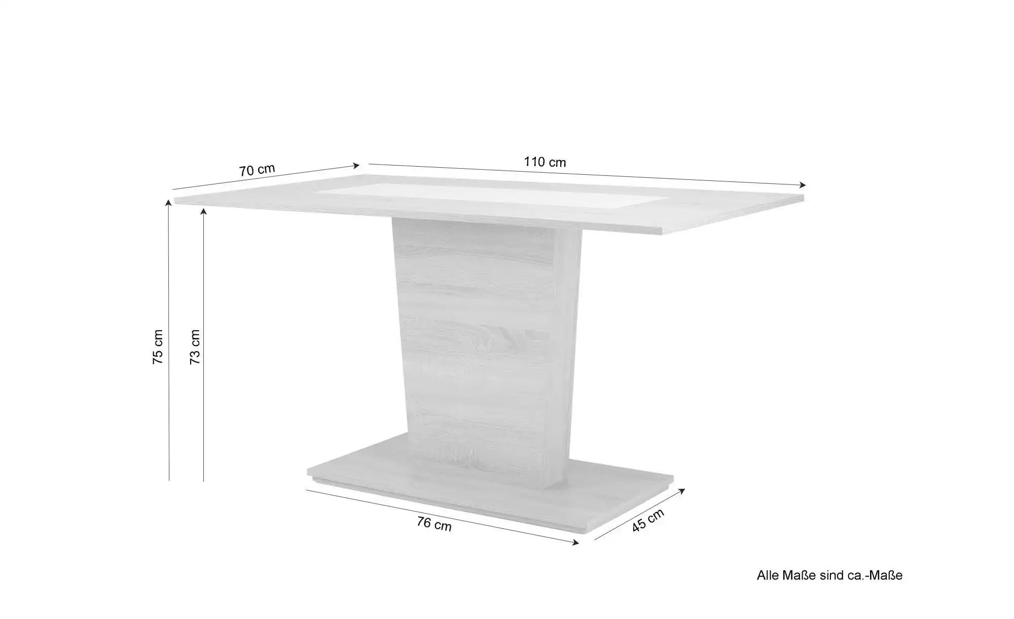 by Living Esstisch  Vienna ¦ braun ¦ Maße (cm): B: 110 H: 75 Tische > Essti günstig online kaufen