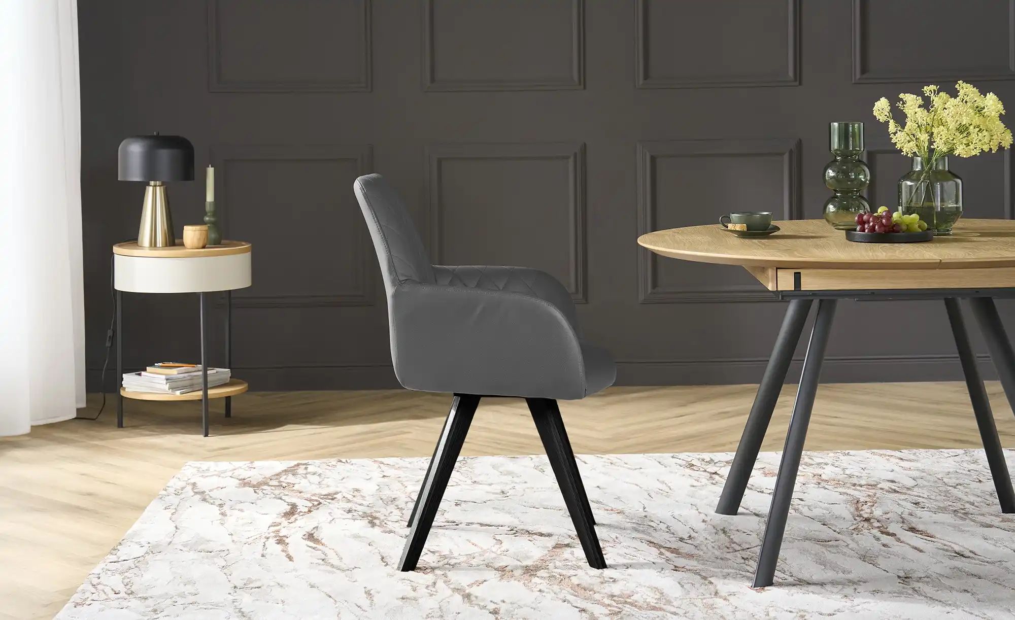 Woodford Esszimmerstuhl  Bristol 1 ¦ grau ¦ Maße (cm): B: 61 H: 88 T: 66.5 günstig online kaufen