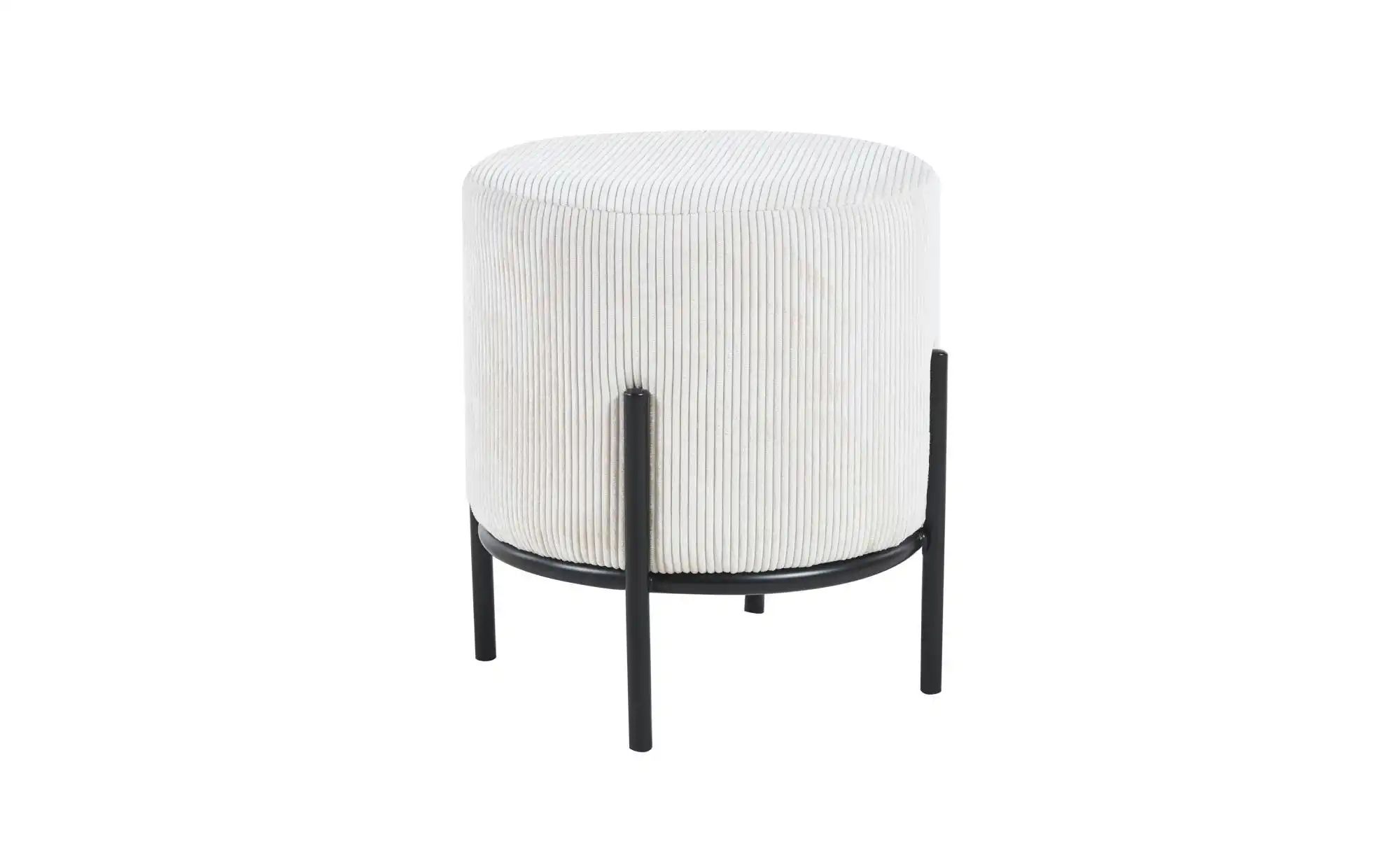 Hocker Cord Dejan ¦ beige Ø: 35 Polstermöbel > Hocker - Höffner günstig online kaufen