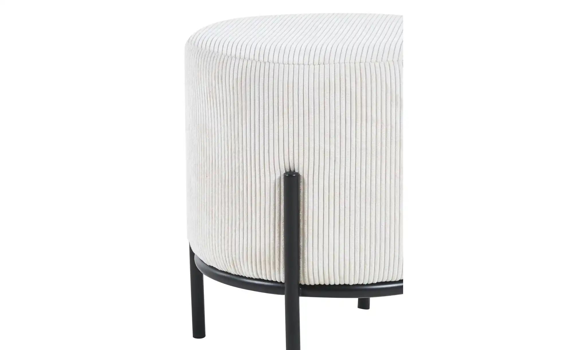 Thumbnail - Hocker Cord Dejan ¦ beige Ø: 35 Polstermöbel > Hocker - Höffner