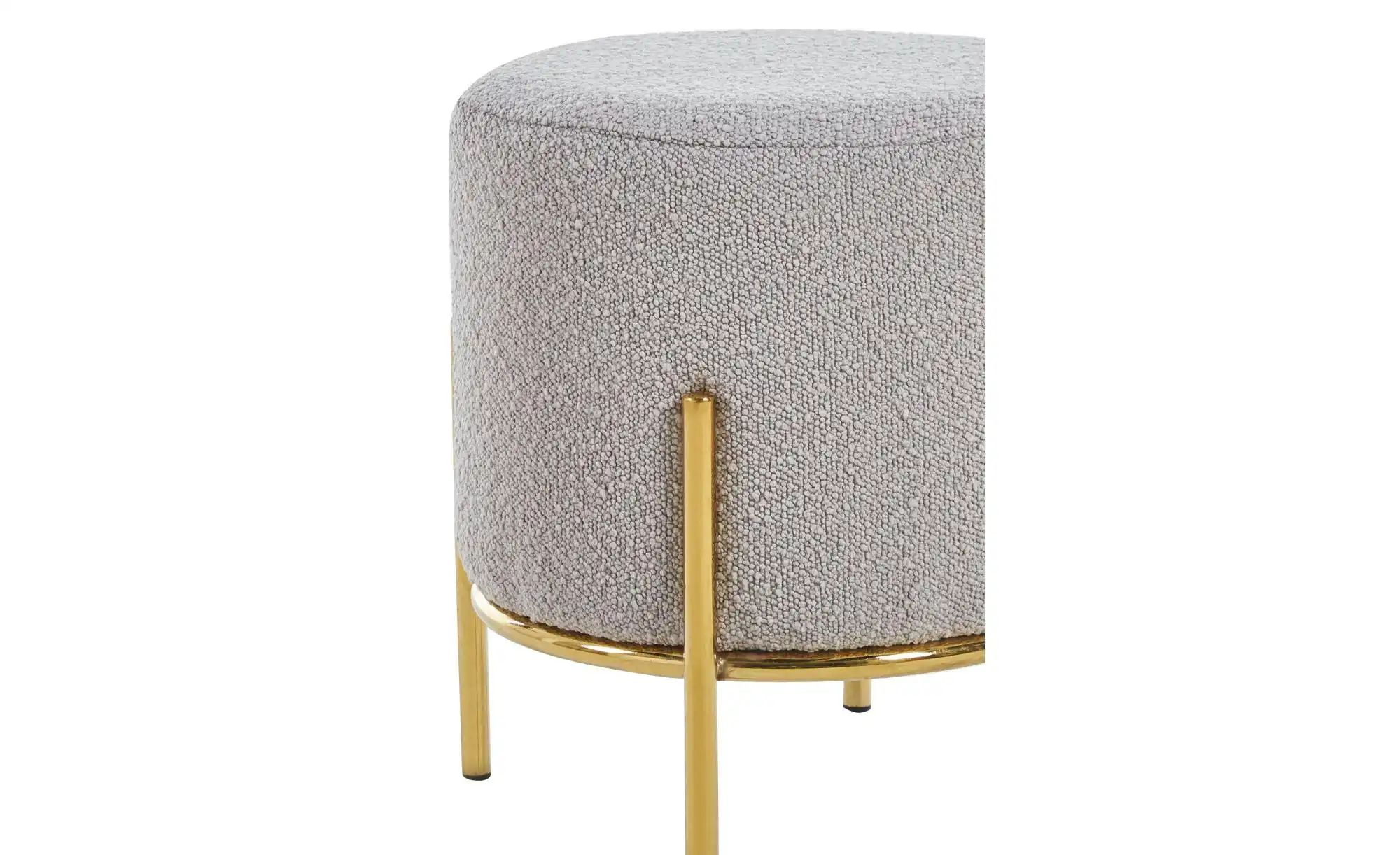 Hocker Bouclé Dejan ¦ braun Ø: 35 Polstermöbel > Hocker - Höffner günstig online kaufen