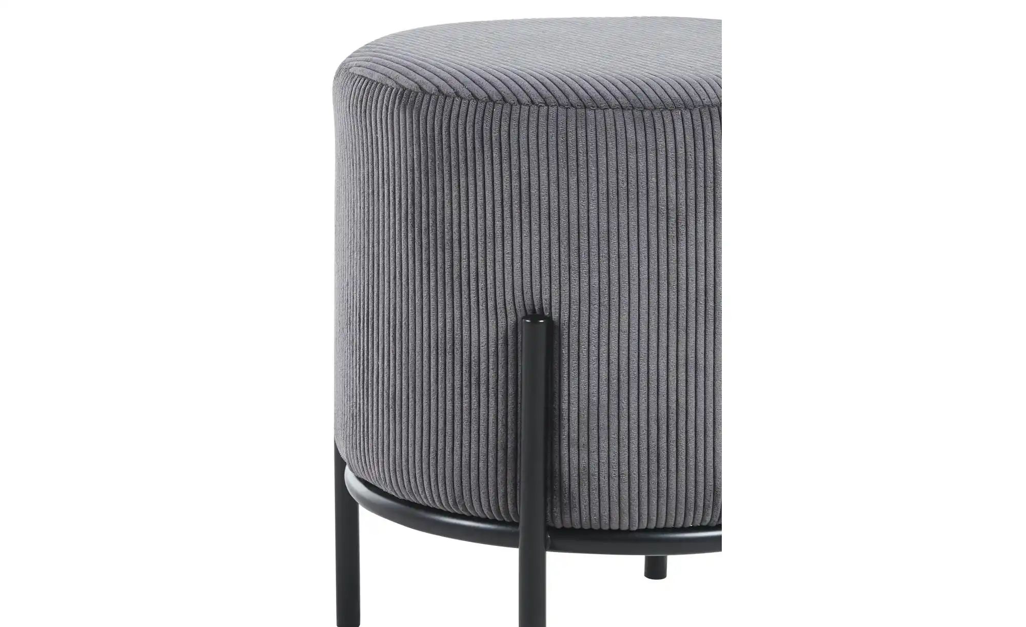 SalesFever Polsterhocker "Komfortabler Polsterhocker", mit Design-Gestell a günstig online kaufen