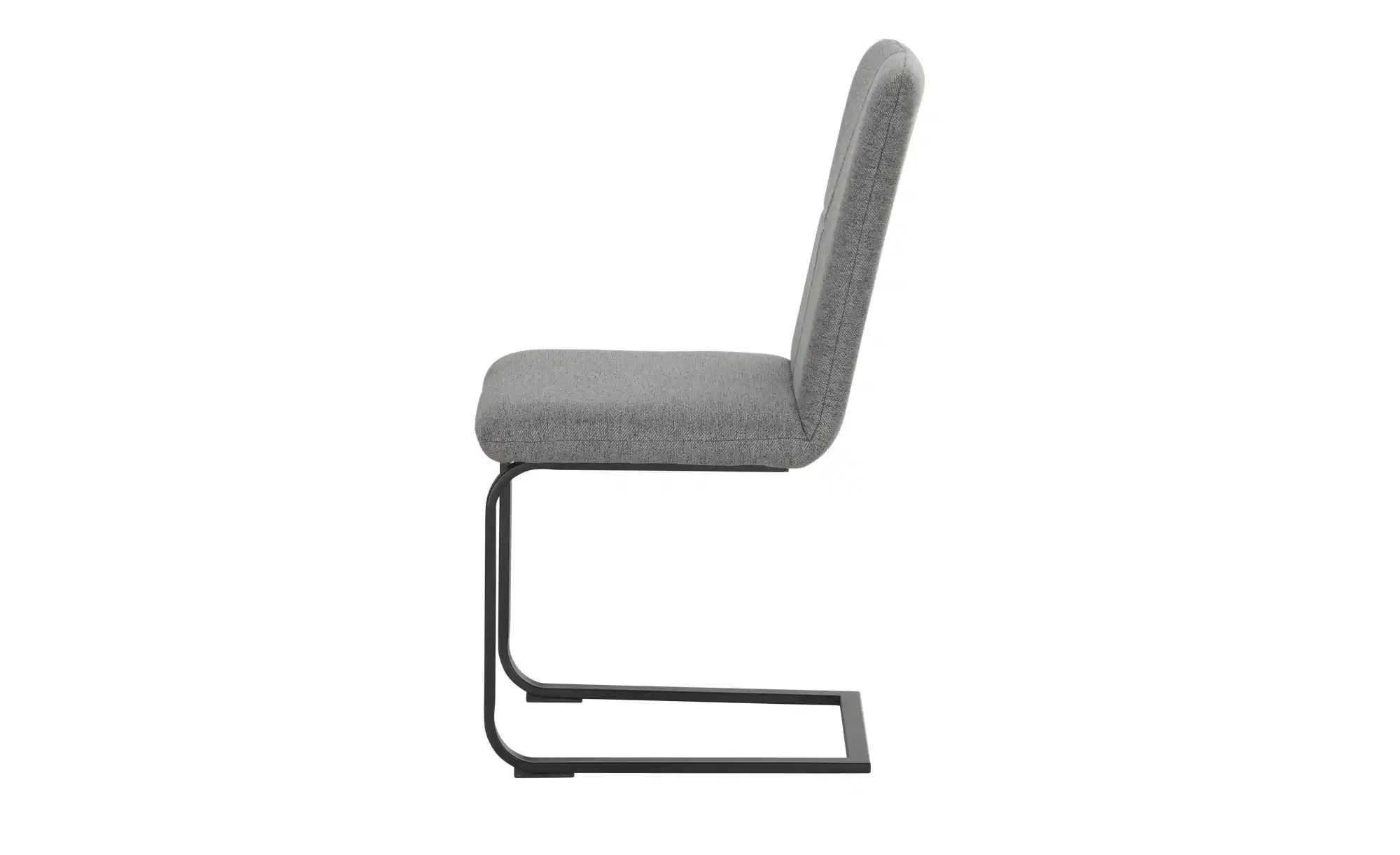 Thumbnail - Woodford Freischwinger Eda ¦ grau ¦ Maße (cm): B: 46 H: 91 T: 52.0 Stühle > Küchenstühle > Polster Küchenstühle - Höffn...