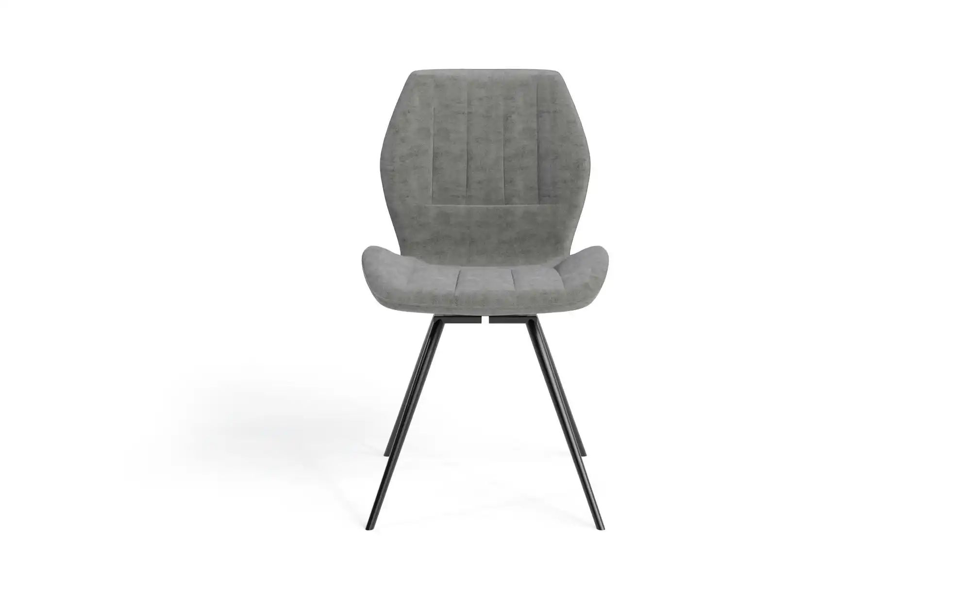 by Living Esszimmerstuhl 2er-Set  Manhattan ¦ grau ¦ Maße (cm): B: 51 H: 87 günstig online kaufen