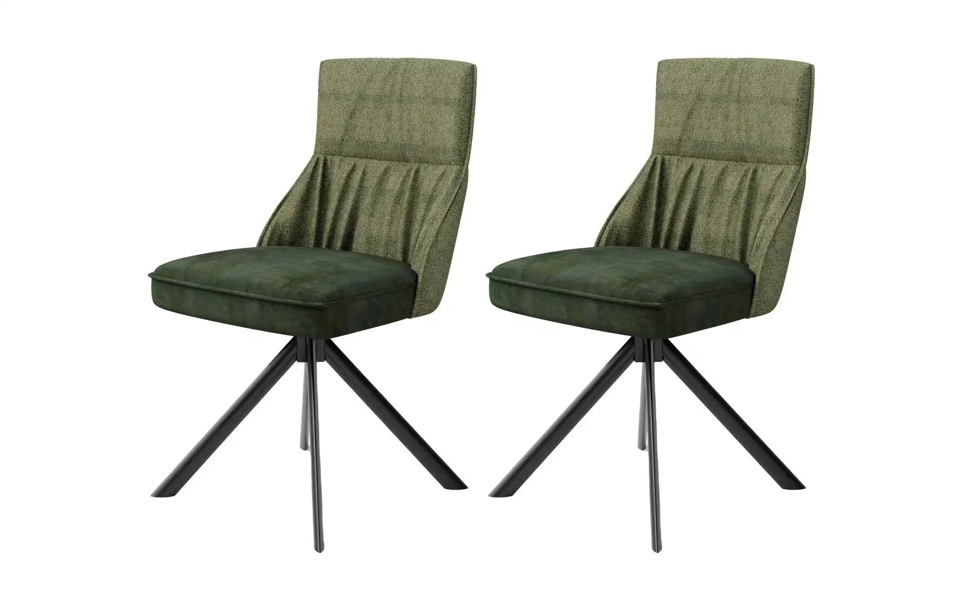 Esszimmerstuhl 2er-Set  California ¦ grün ¦ Maße (cm): B: 50 H: 89 Stühle > günstig online kaufen