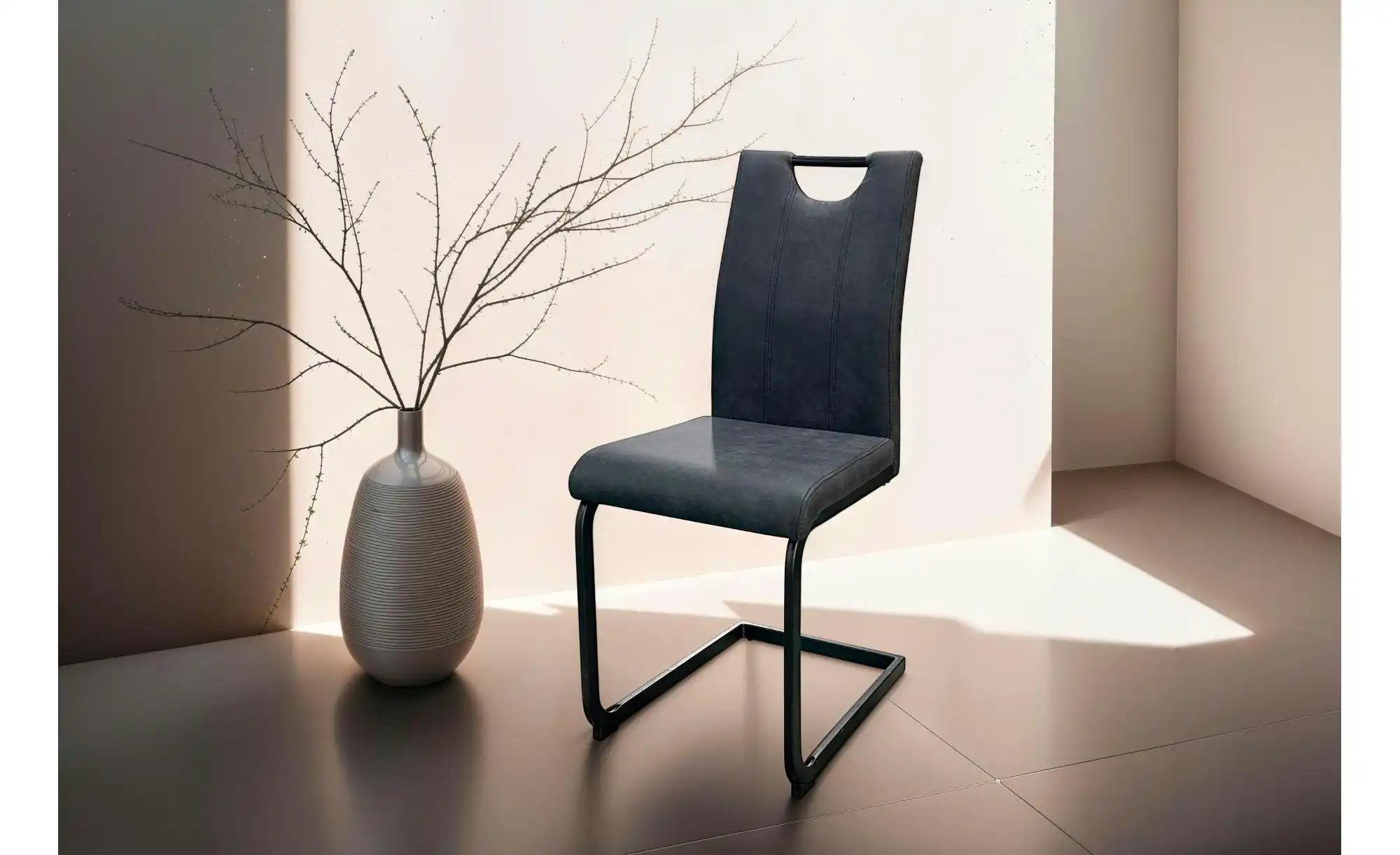 Freischwinger 2er-Set  Banff ¦ schwarz ¦ Maße (cm): B: 42 H: 97 Stühle > Sc günstig online kaufen