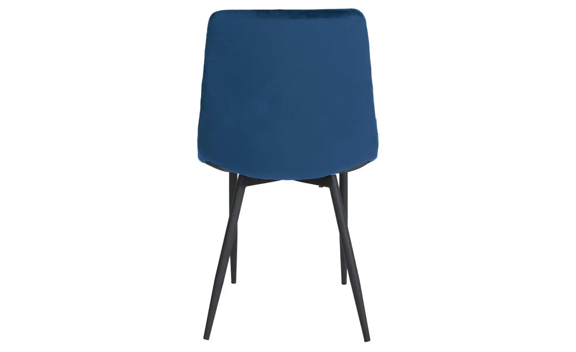 Esszimmerstuhl  mit Samtbezug Telde ¦ blau ¦ Maße (cm): B: 45 H: 83 Stühle günstig online kaufen