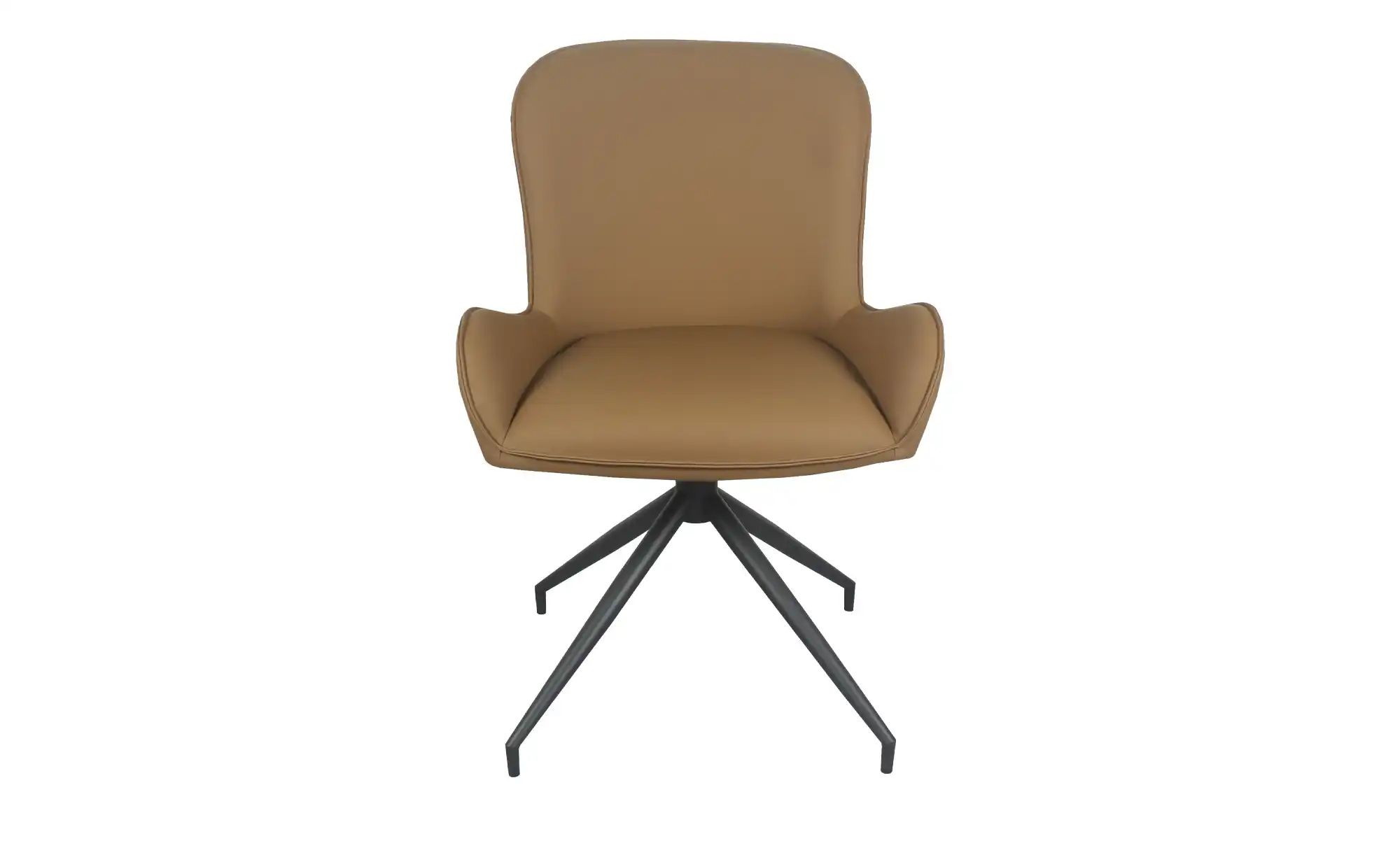Stuhl drehbar mit Lederbezug Inari ¦ braun ¦ Maße (cm): B: 58 H: 84 T: 60.0 günstig online kaufen