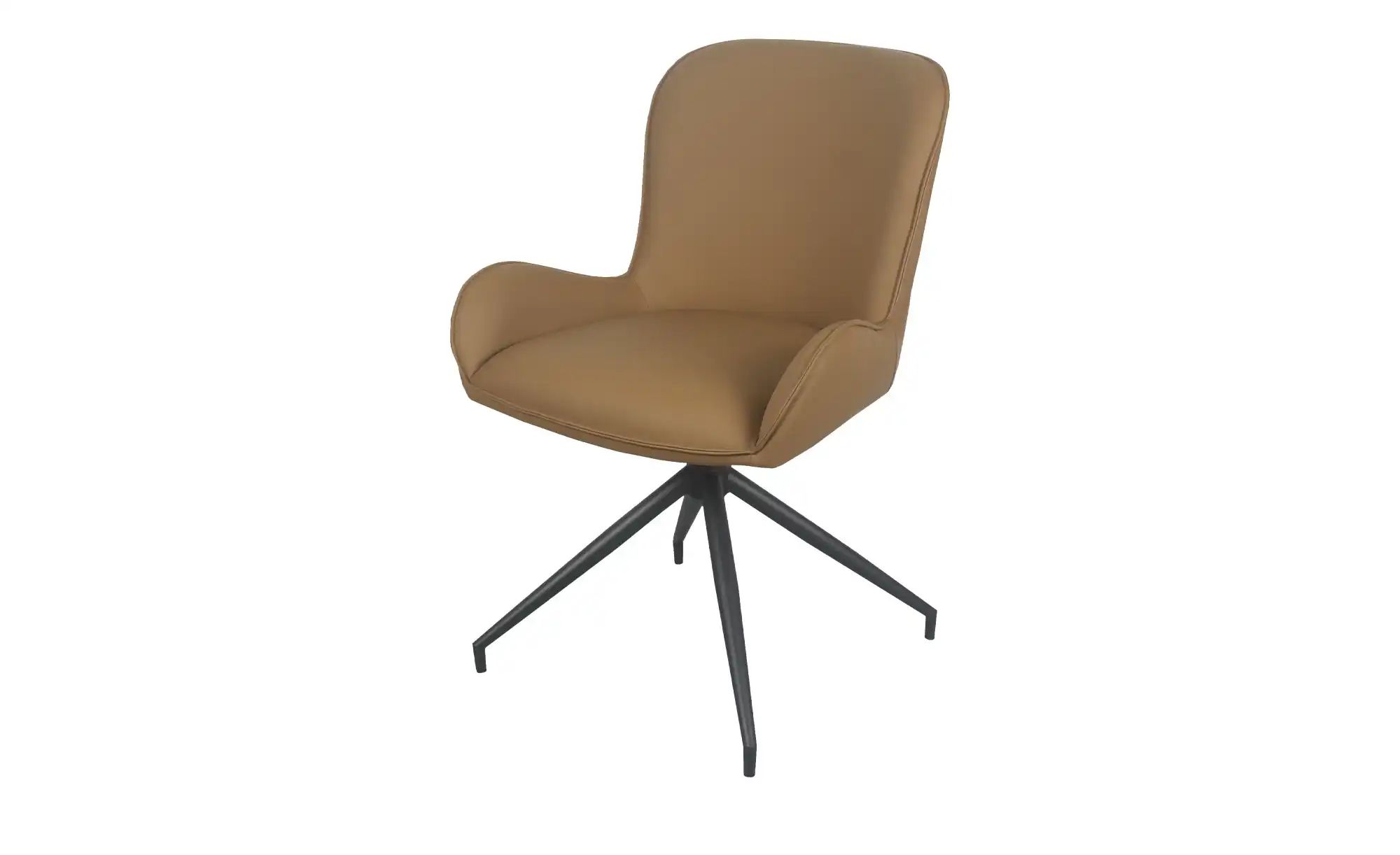 Stuhl drehbar mit Lederbezug Inari ¦ braun ¦ Maße (cm): B: 58 H: 84 T: 60.0 günstig online kaufen