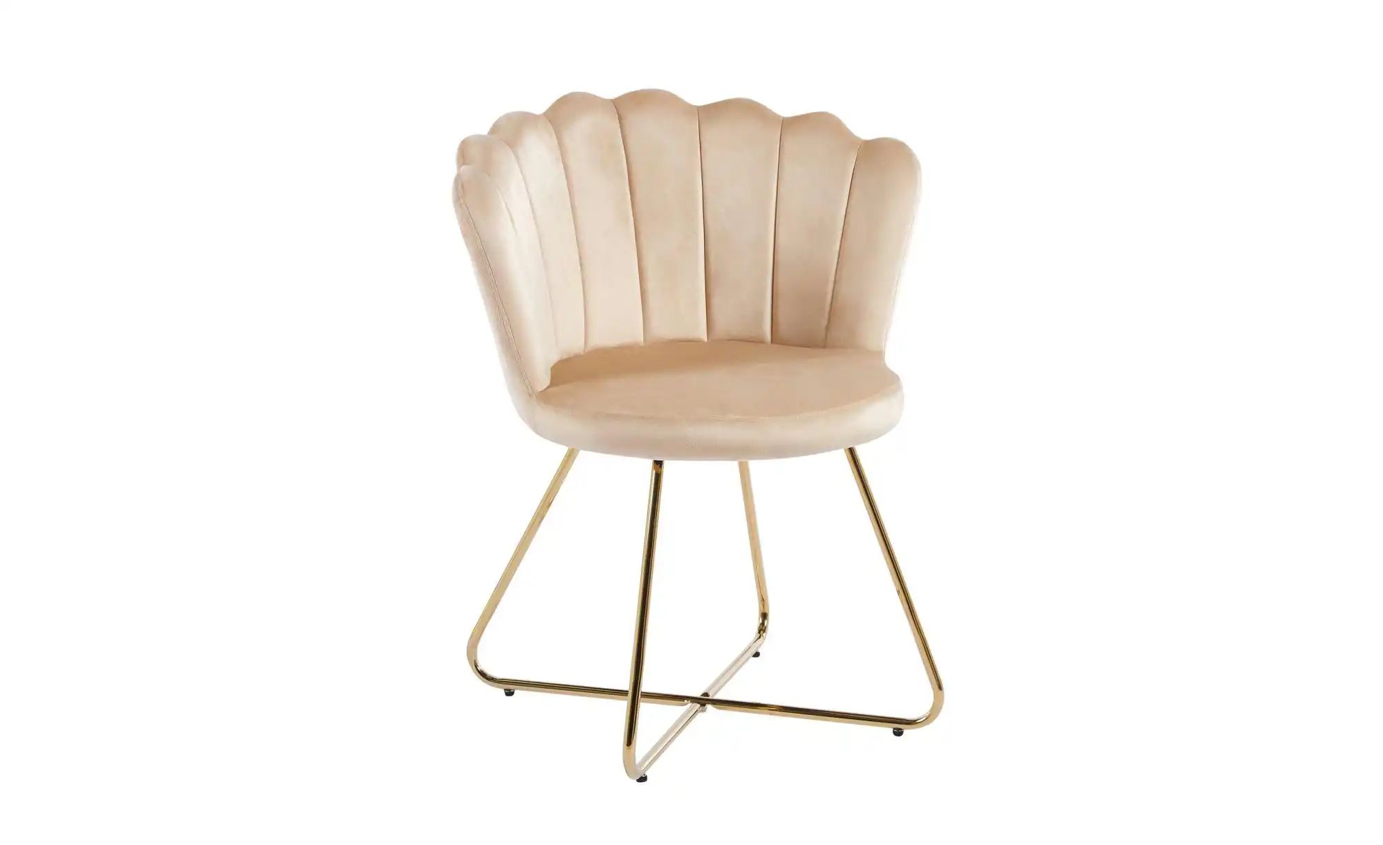 SalesFever Polsterstuhl, (Set), 2 St., Samt, Muschel-Design günstig online kaufen