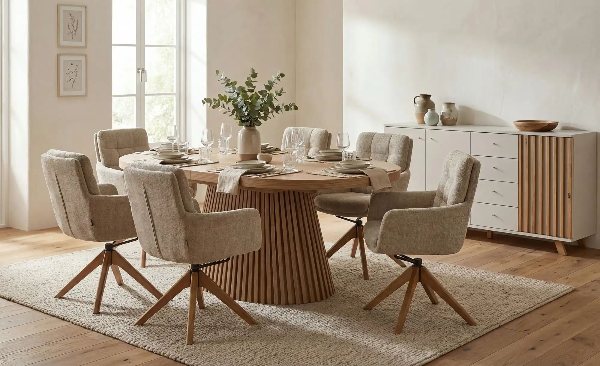 Drehstuhl  Felipe ¦ grau ¦ Maße (cm): B: 62 H: 91 T: 66.0 Stühle > Esszimme günstig online kaufen