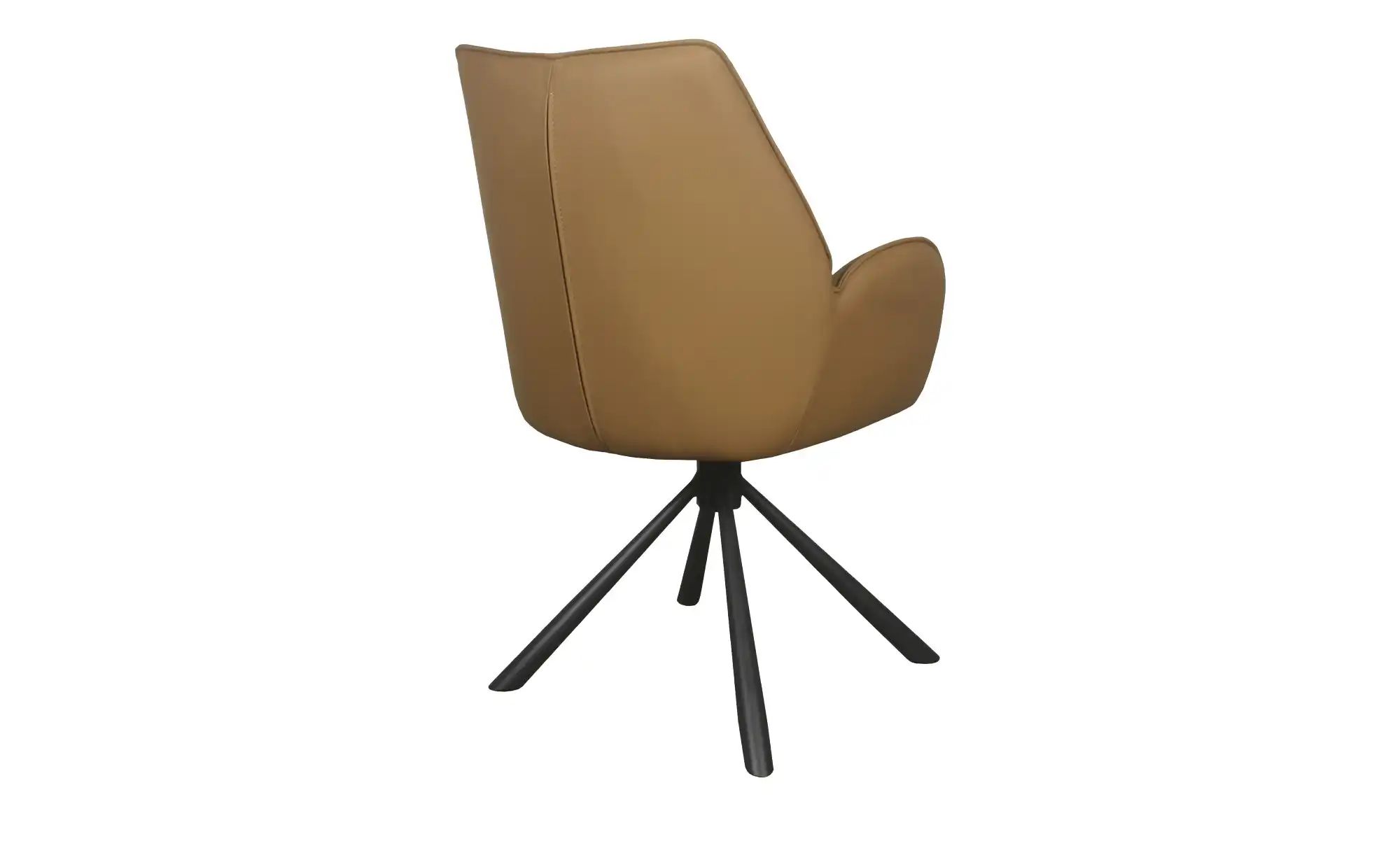 Armlehnstuhl Lederbezug Michael ¦ braun ¦ Maße (cm): B: 56 H: 91 T: 60.0 St günstig online kaufen