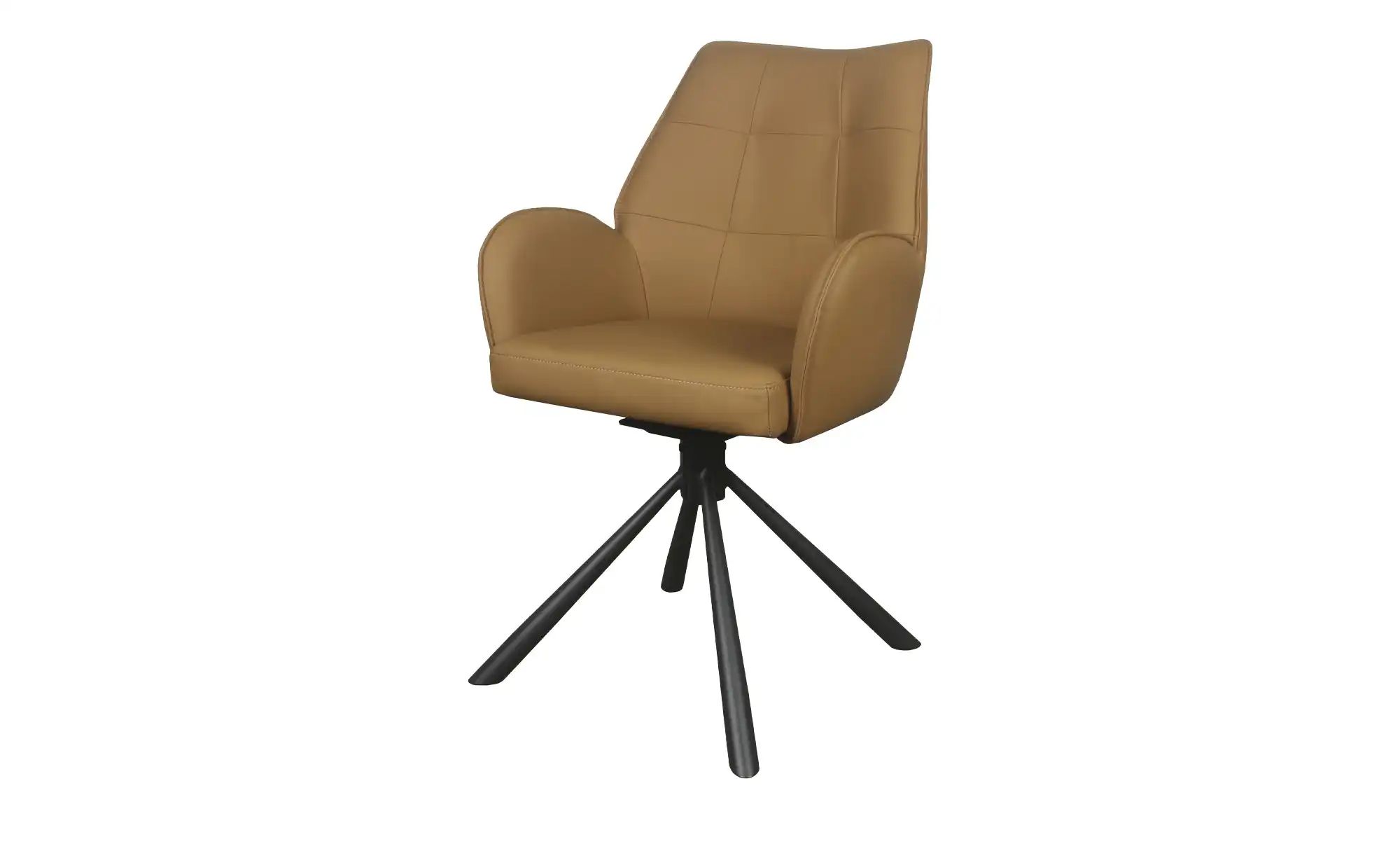 Armlehnstuhl Lederbezug Michael ¦ braun ¦ Maße (cm): B: 56 H: 91 T: 60.0 St günstig online kaufen