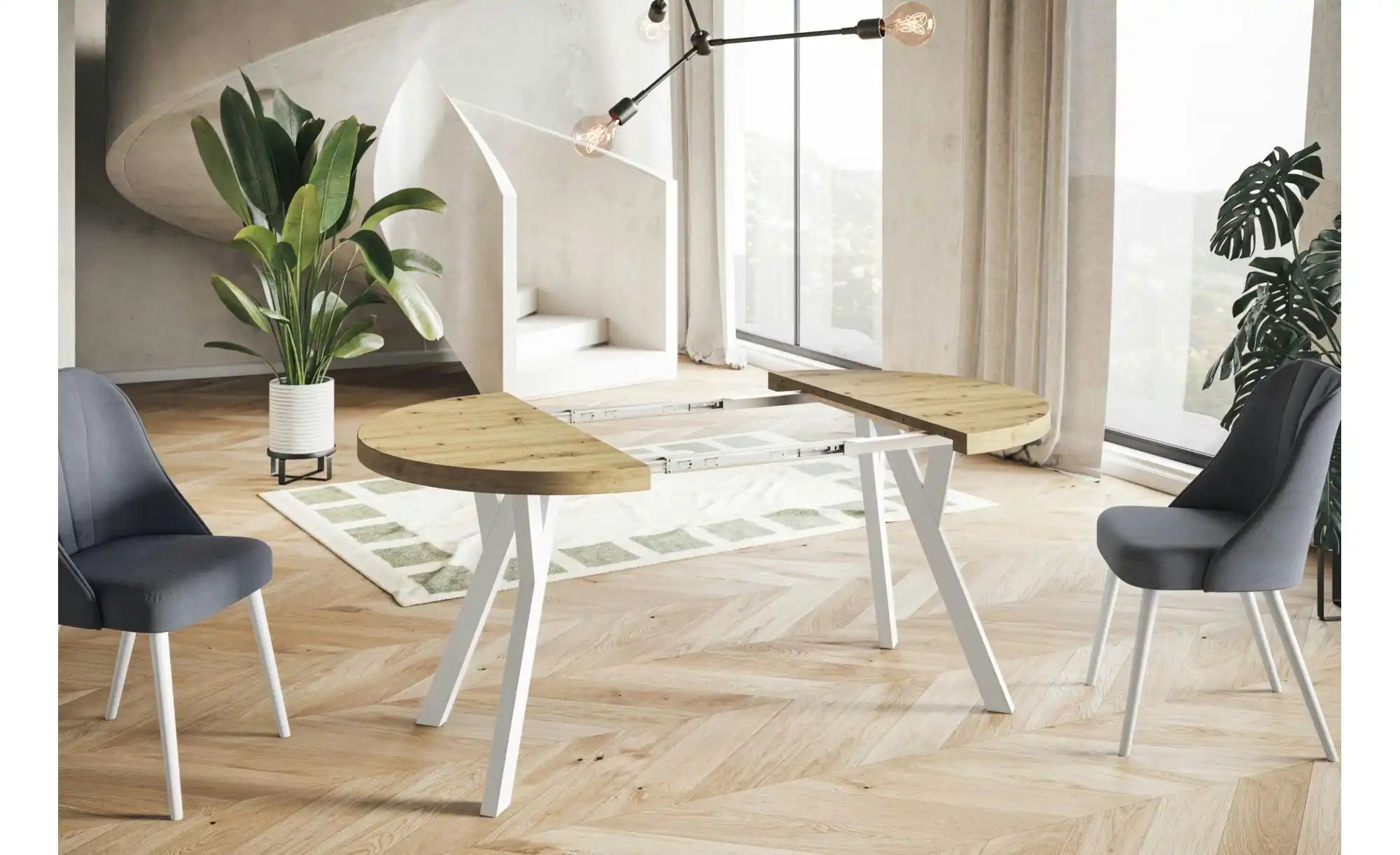 Esstisch ausziehbar Ove ¦ braun Ø: 100 Tische > Esstische > Esstische rund günstig online kaufen