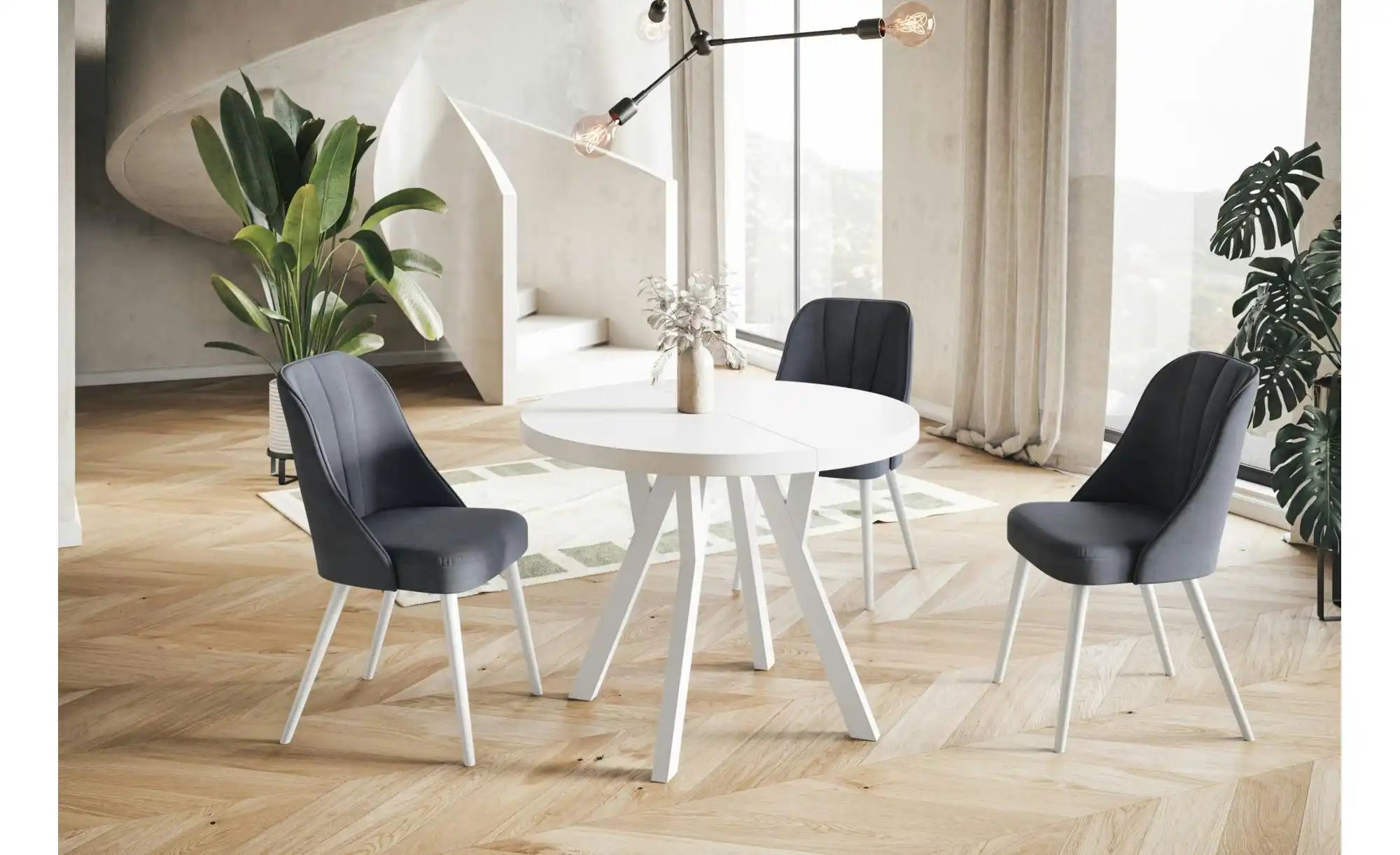 Esstisch ausziehbar Ove ¦ weiß Ø: 100 Tische > Esstische > Esstische rund - günstig online kaufen