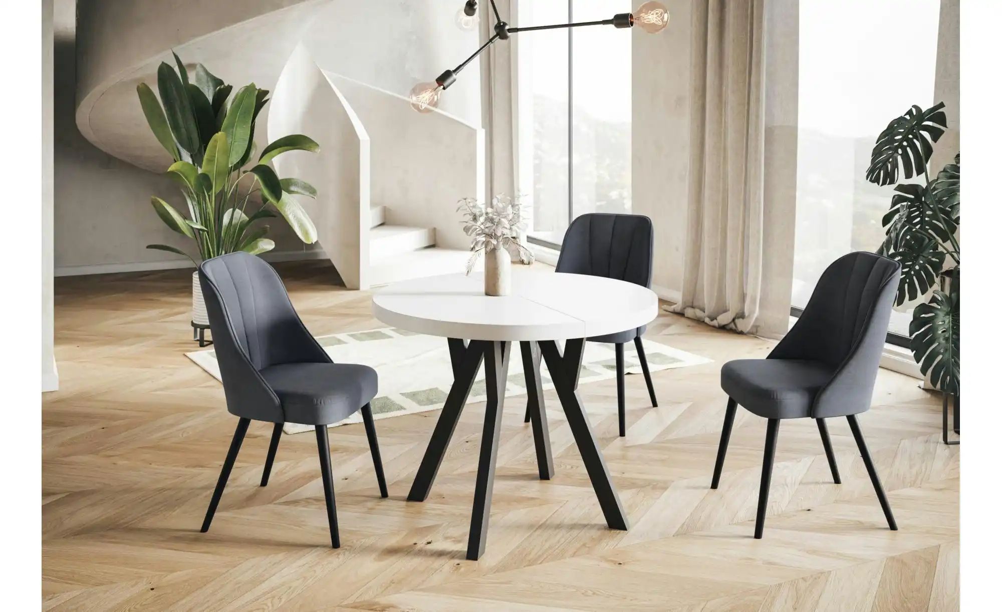 Esstisch ausziehbar Ove ¦ weiß Ø: 120 Tische > Esstische > Esstische rund - günstig online kaufen