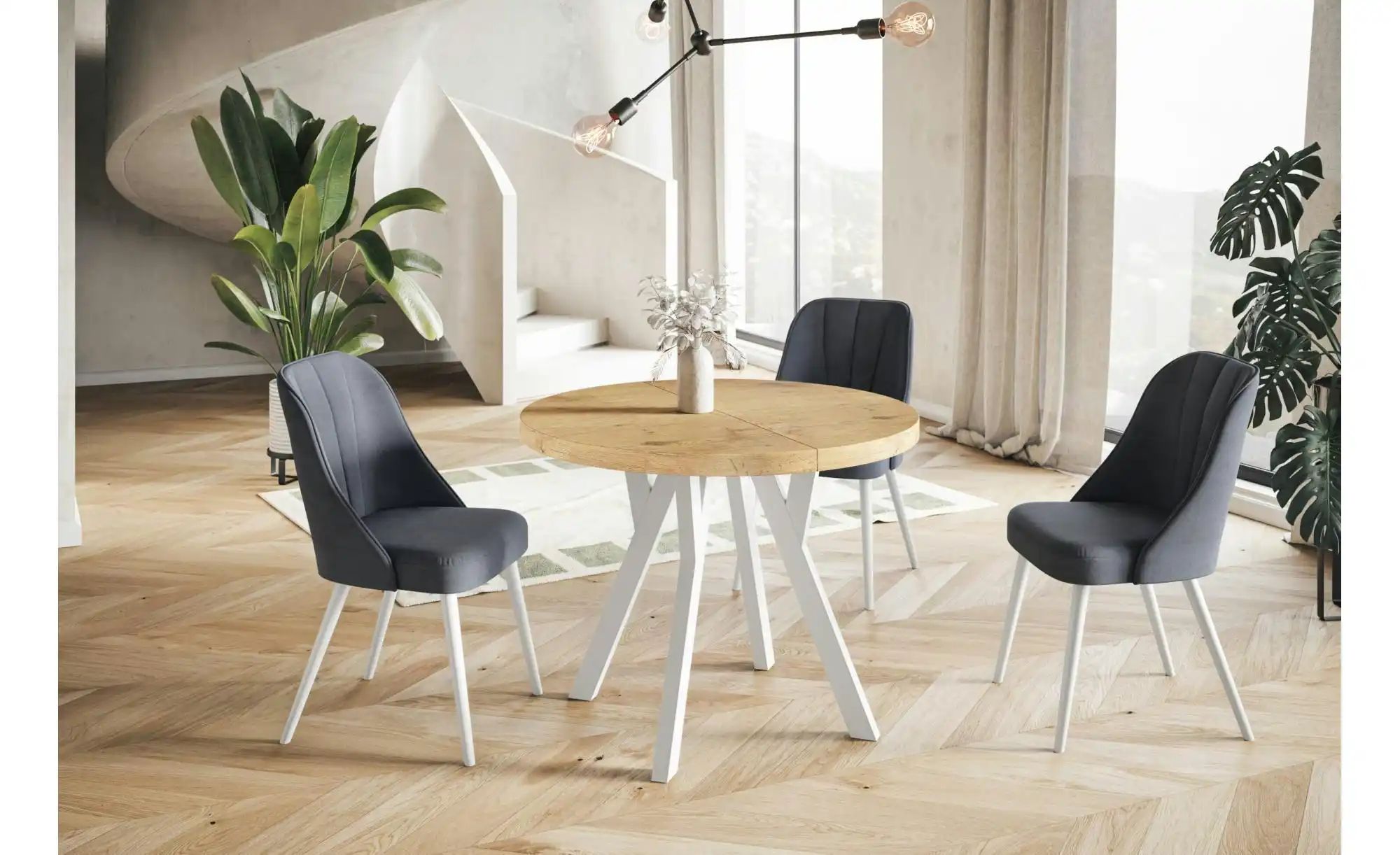 Esstisch ausziehbar Ove ¦ braun ¦ Maße (cm): B: 80 H: 77  Ø: 80 Tische > Es günstig online kaufen