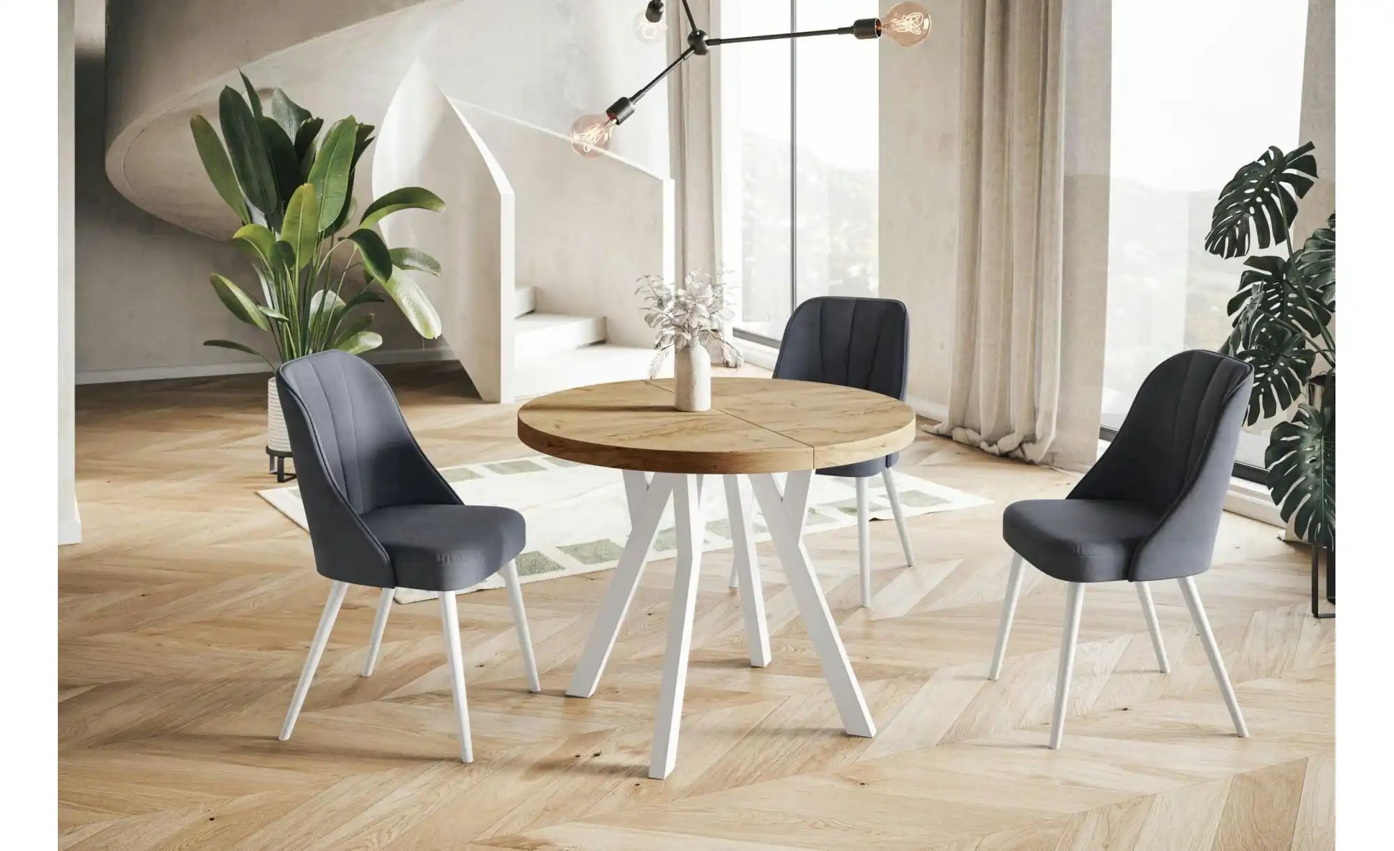 Esstisch ausziehbar Ove ¦ braun ¦ Maße (cm): B: 80 H: 77  Ø: 80 Tische > Es günstig online kaufen