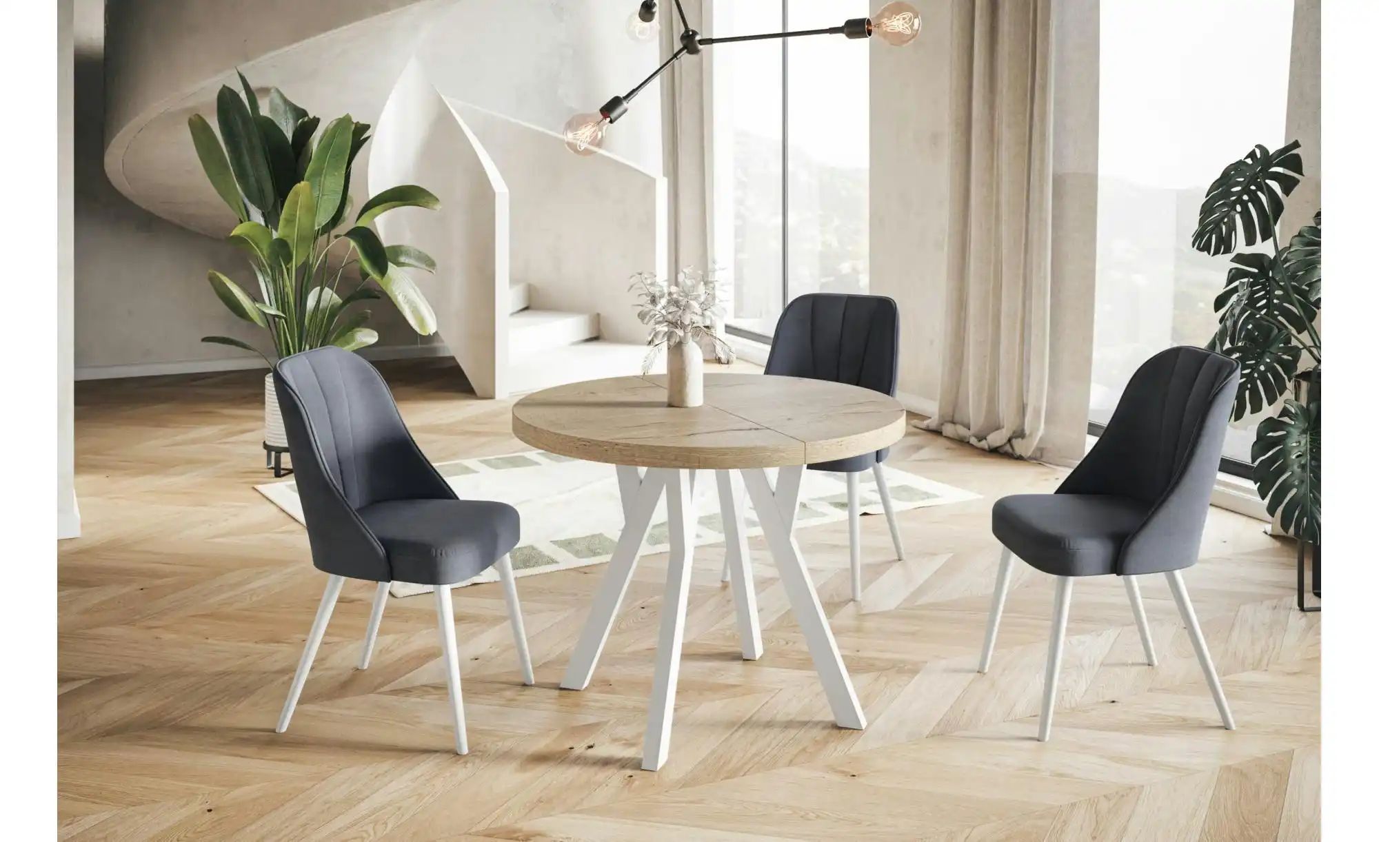 Esstisch ausziehbar Ove ¦ braun ¦ Maße (cm): B: 90 H: 77  Ø: 90 Tische > Es günstig online kaufen