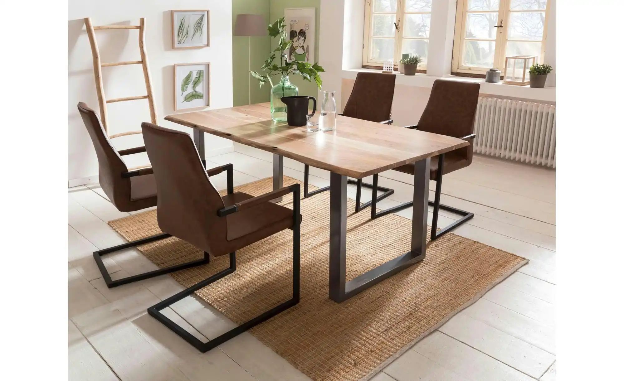 Thumbnail - Schwingstuhl 2er-Set ¦ braun ¦ Maße (cm): B: 63 H: 101,5 Stühle > Schwingstühle - Höffner