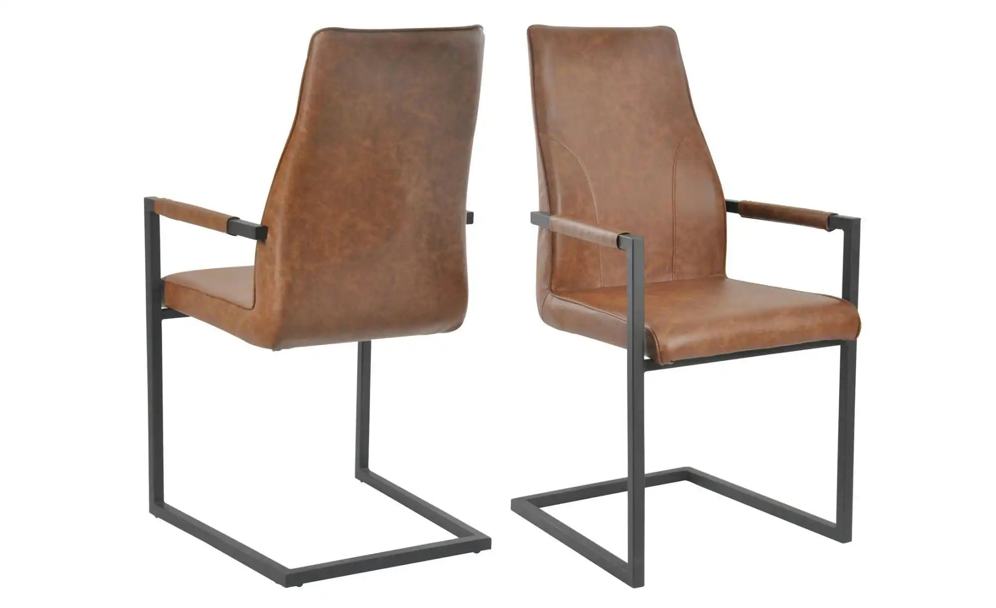 Schwingstuhl 2er-Set   ¦ braun ¦ Maße (cm): B: 63 H: 101,5 Stühle > Schwing günstig online kaufen
