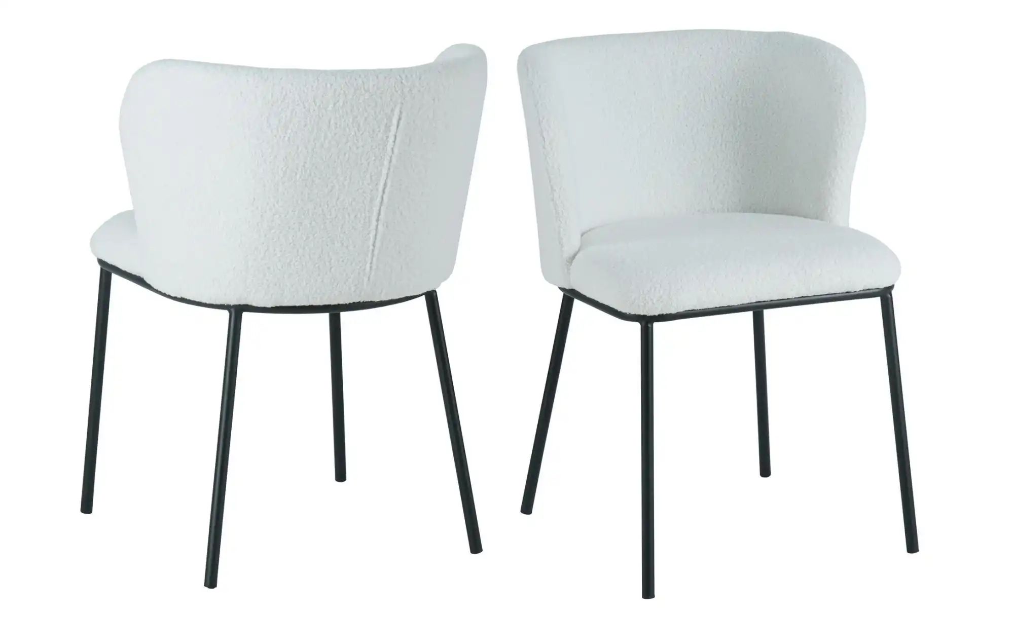 Stuhl 2er-Set   ¦ weiß ¦ Maße (cm): B: 54,5 H: 76 Stühle > Polsterstühle - günstig online kaufen