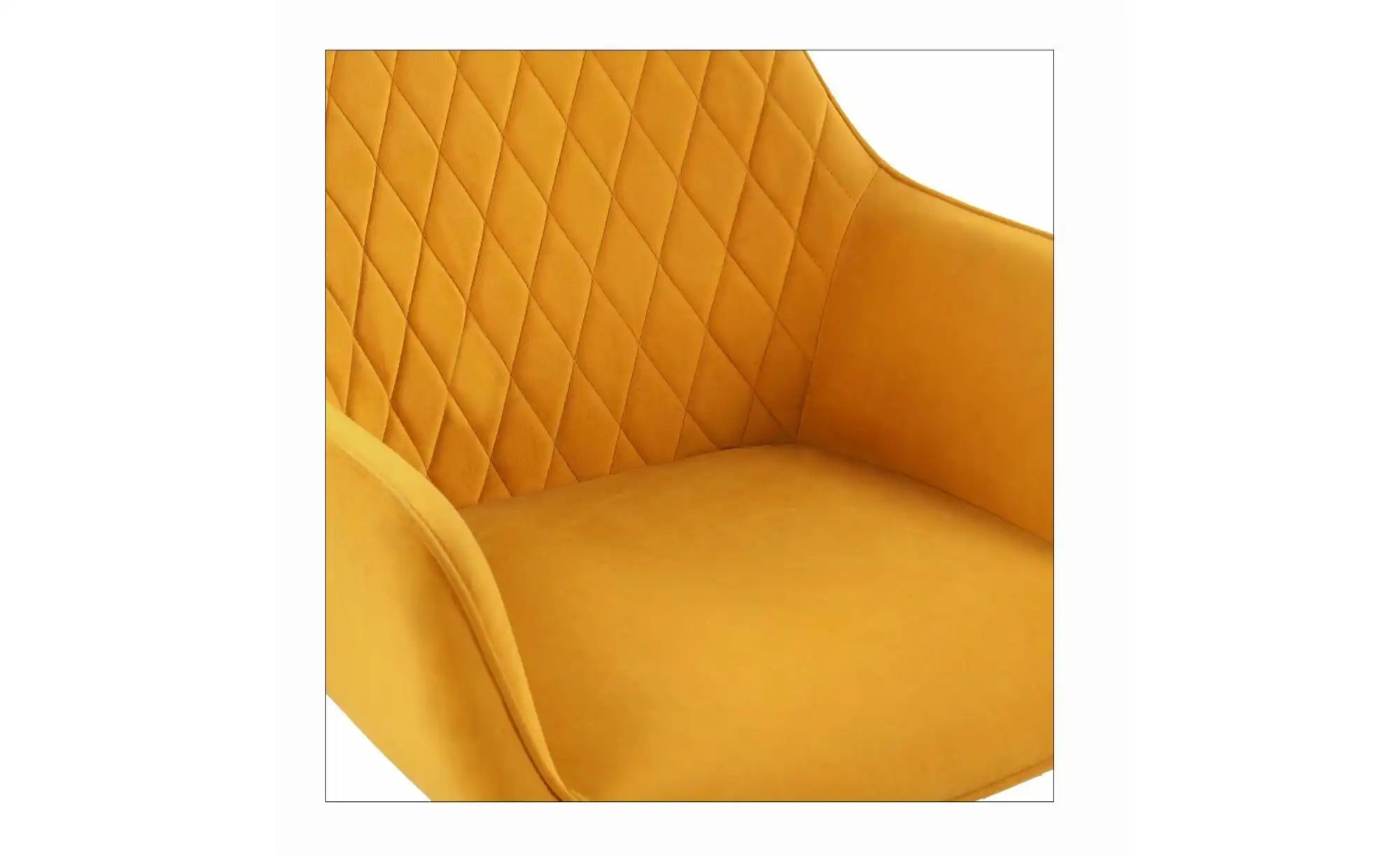 Thumbnail - Armlehnstuhl 2er-Set ¦ gelb ¦ Maße (cm): B: 61 H: 82 Stühle > Polsterstühle - Höffner