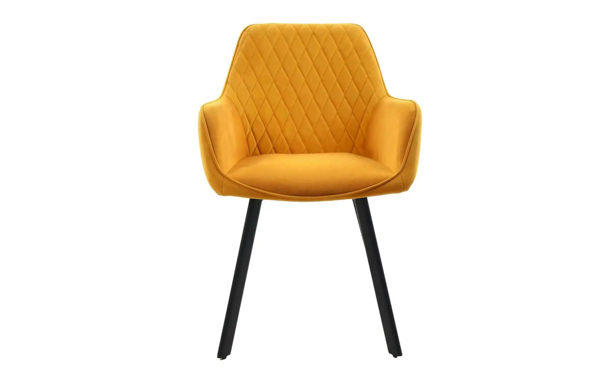 Thumbnail - Armlehnstuhl 2er-Set ¦ gelb ¦ Maße (cm): B: 61 H: 82 Stühle > Polsterstühle - Höffner