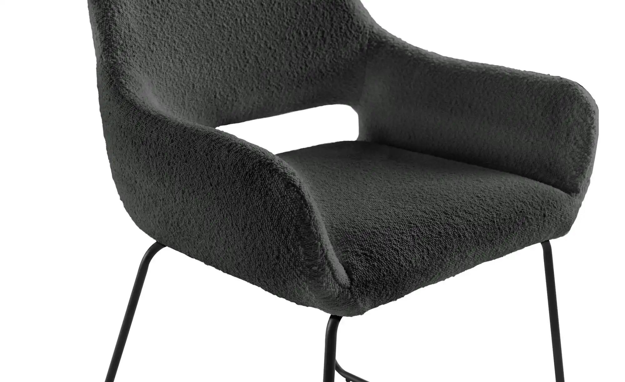 Thumbnail - Armlehnstuhl   ¦ grau ¦ Maße (cm): B: 63,5 H: 82,5 Stühle > Kufenstühle - Höffner