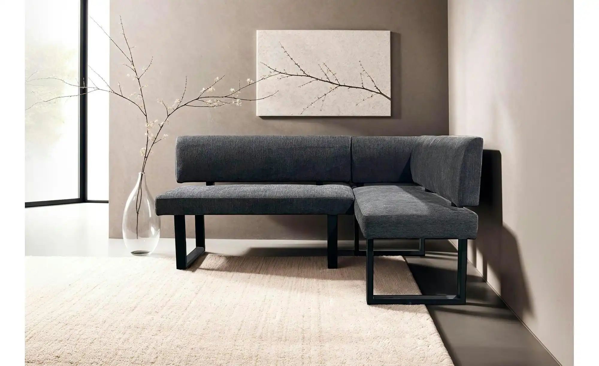 Thumbnail - by Living Sitzbank Vancouver ¦ schwarz ¦ Maße (cm): B: 181,5 H: 86 Bänke > Eckbänke - Höffner