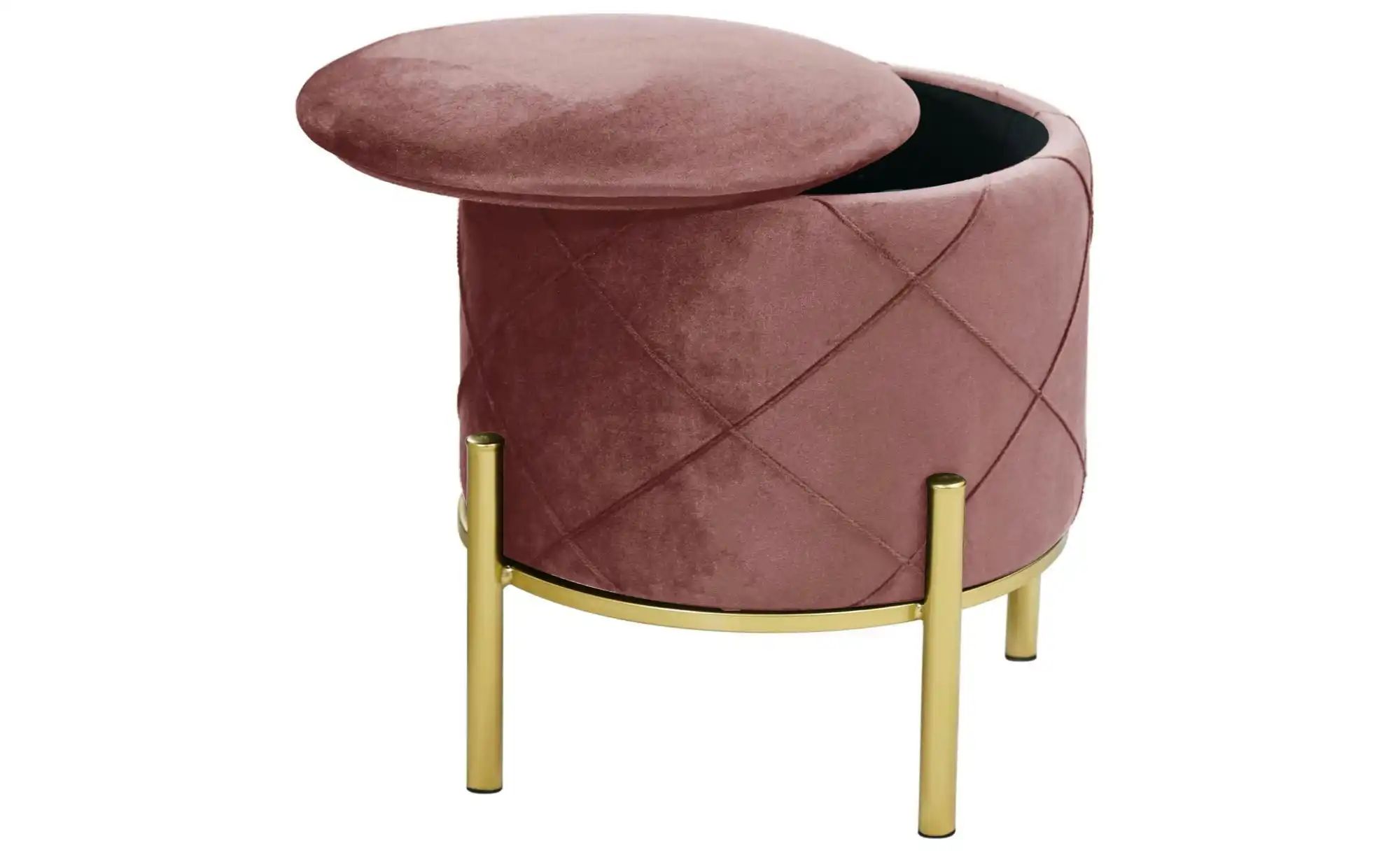 Pouf mit Stauraum Savana ¦ rosa/pink Ø: 37 Polstermöbel > Hocker - Höffner günstig online kaufen